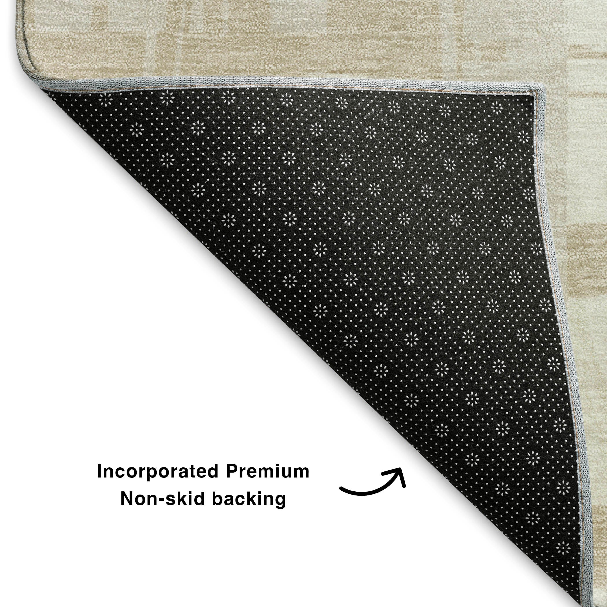 Seoul Machine Washable Transitional Ivory Rug 1'8" x 2'6" #shape_Rectangle