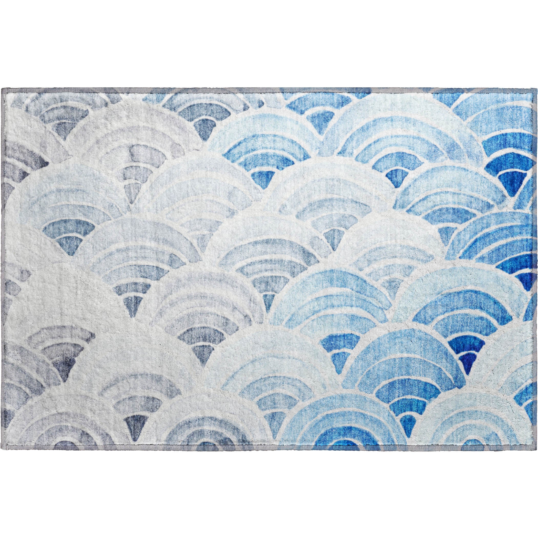 Athens Machine Washable Coastal Blue Rug 1'8" x 2'6" #shape_Rectangle
