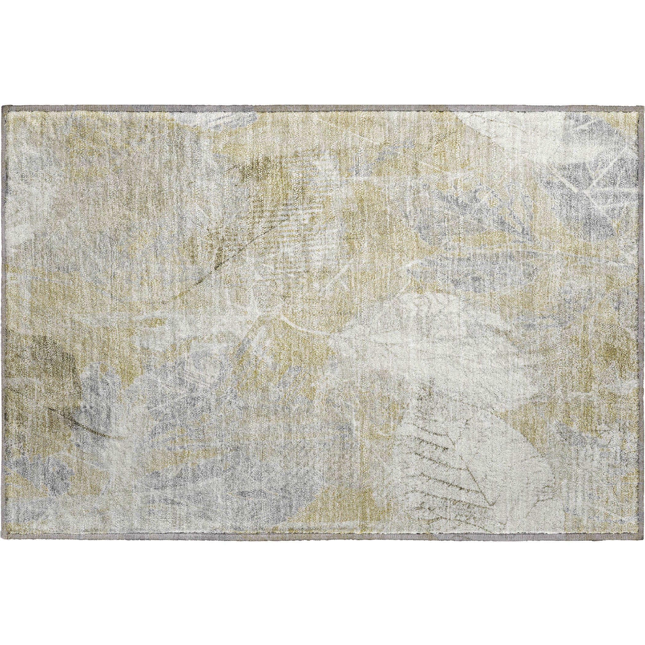 Sarajevo Machine Washable Transitional Beige Brown Rug 1'8" x 2'6" #shape_Rectangle