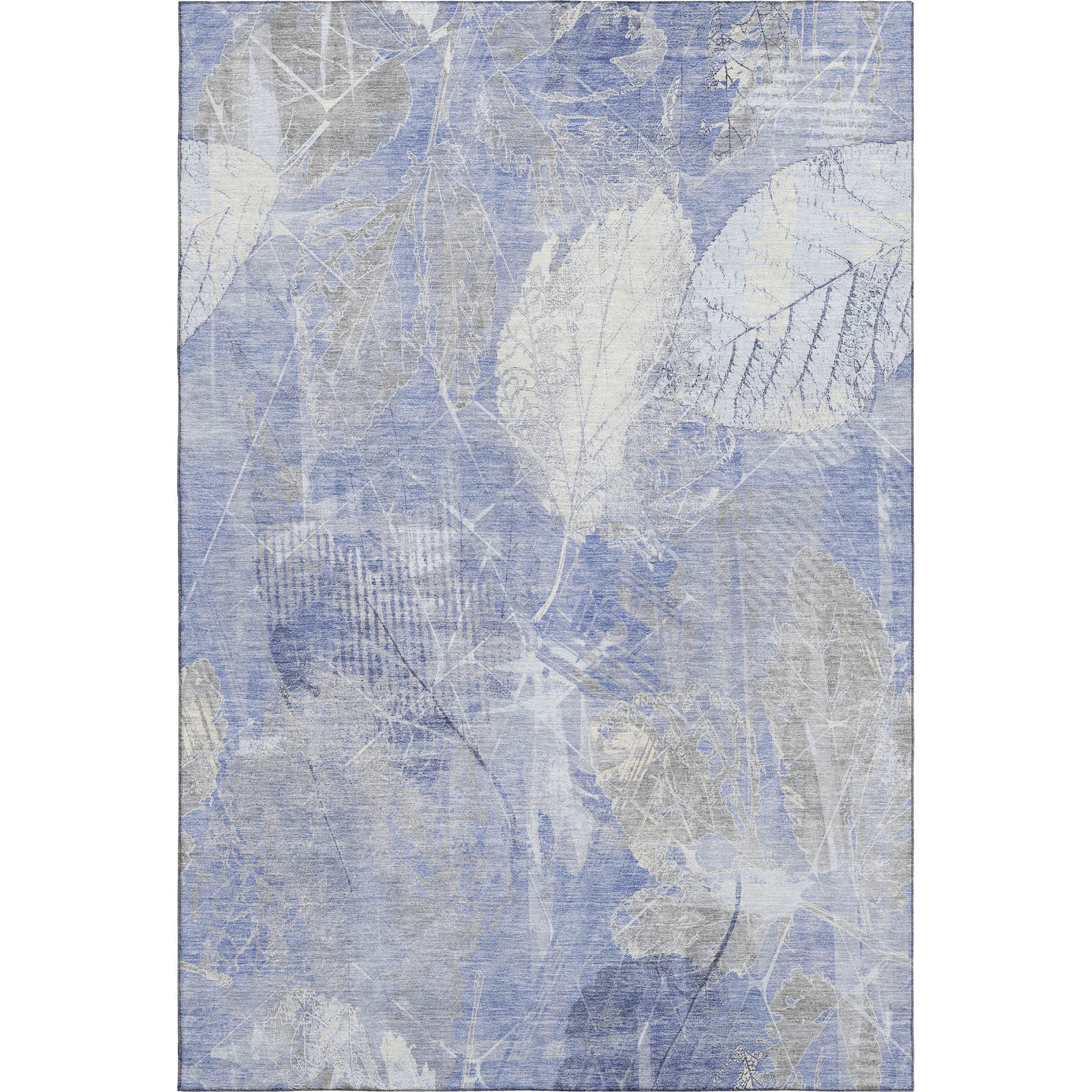 Sarajevo Machine Washable Transitional Denim Blue Rug 2'6" x 3'10" #shape_Rectangle