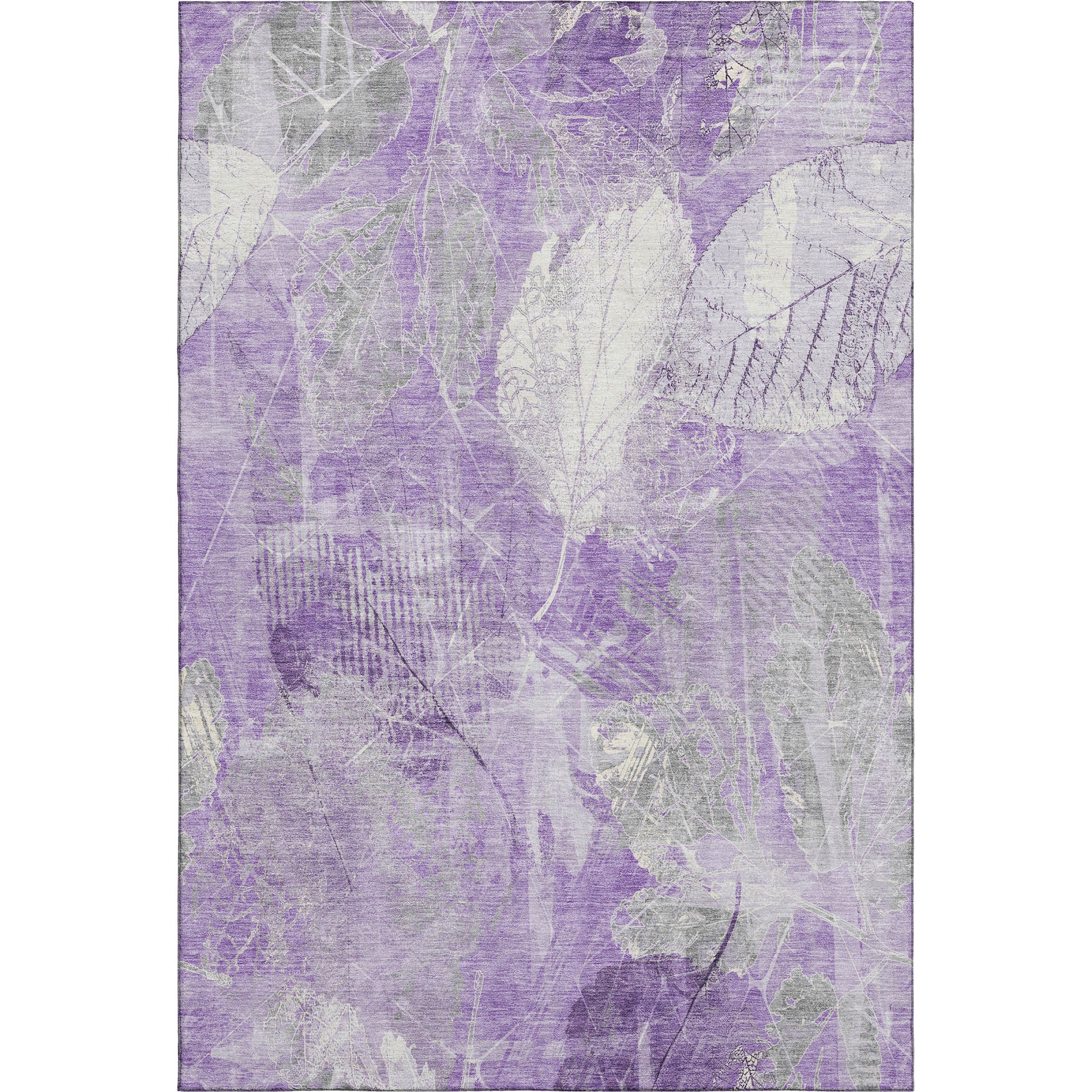 Sarajevo Machine Washable Transitional Lavender Purple Rug 2'6" x 3'10" #shape_Rectangle