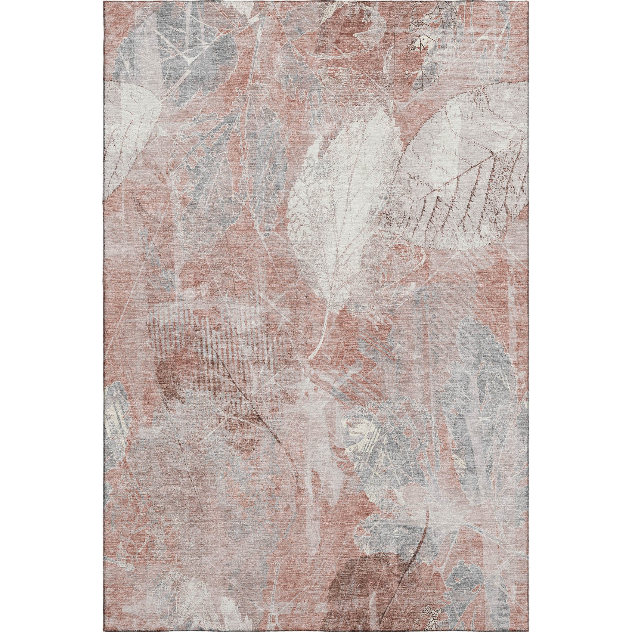 Sarajevo Machine Washable Transitional Salmon Orange Rug 2'6" x 3'10" #shape_Rectangle