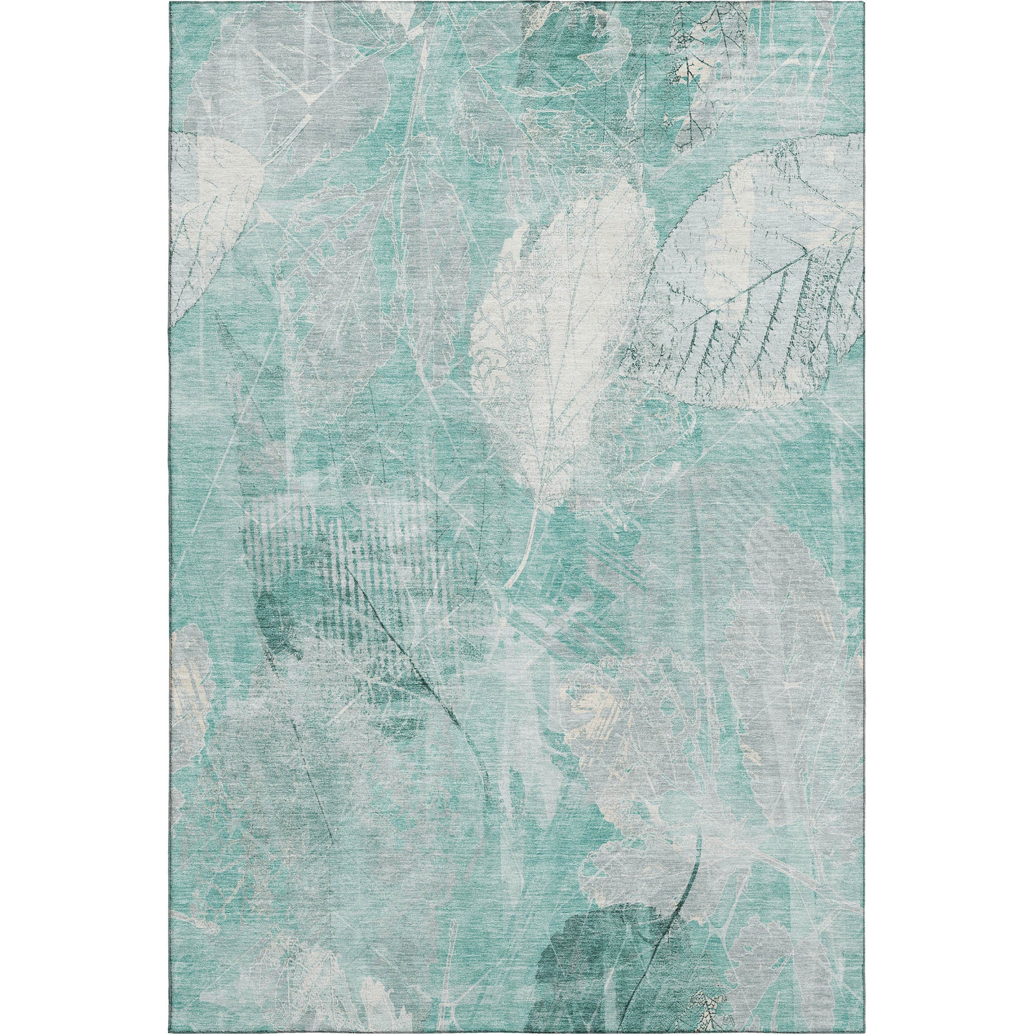 Sarajevo Machine Washable Transitional Teal Rug 2'6" x 3'10" #shape_Rectangle