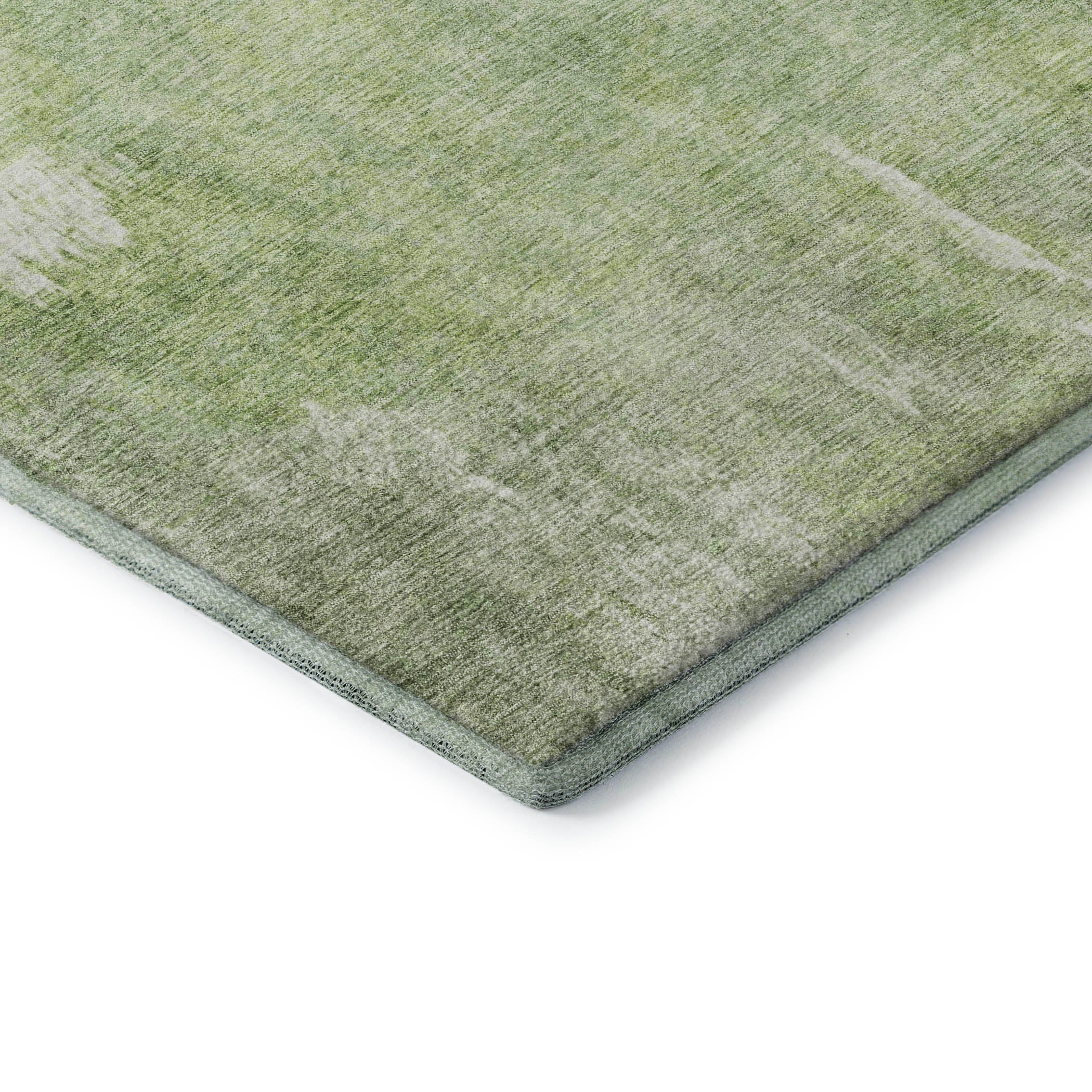 Dubrovnik Machine Washable Transitional Aloe Green Rug 1'8" x 2'6" #shape_Rectangle