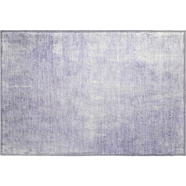 Dubrovnik Machine Washable Transitional Lavender Purple Rug 1'8" x 2'6"