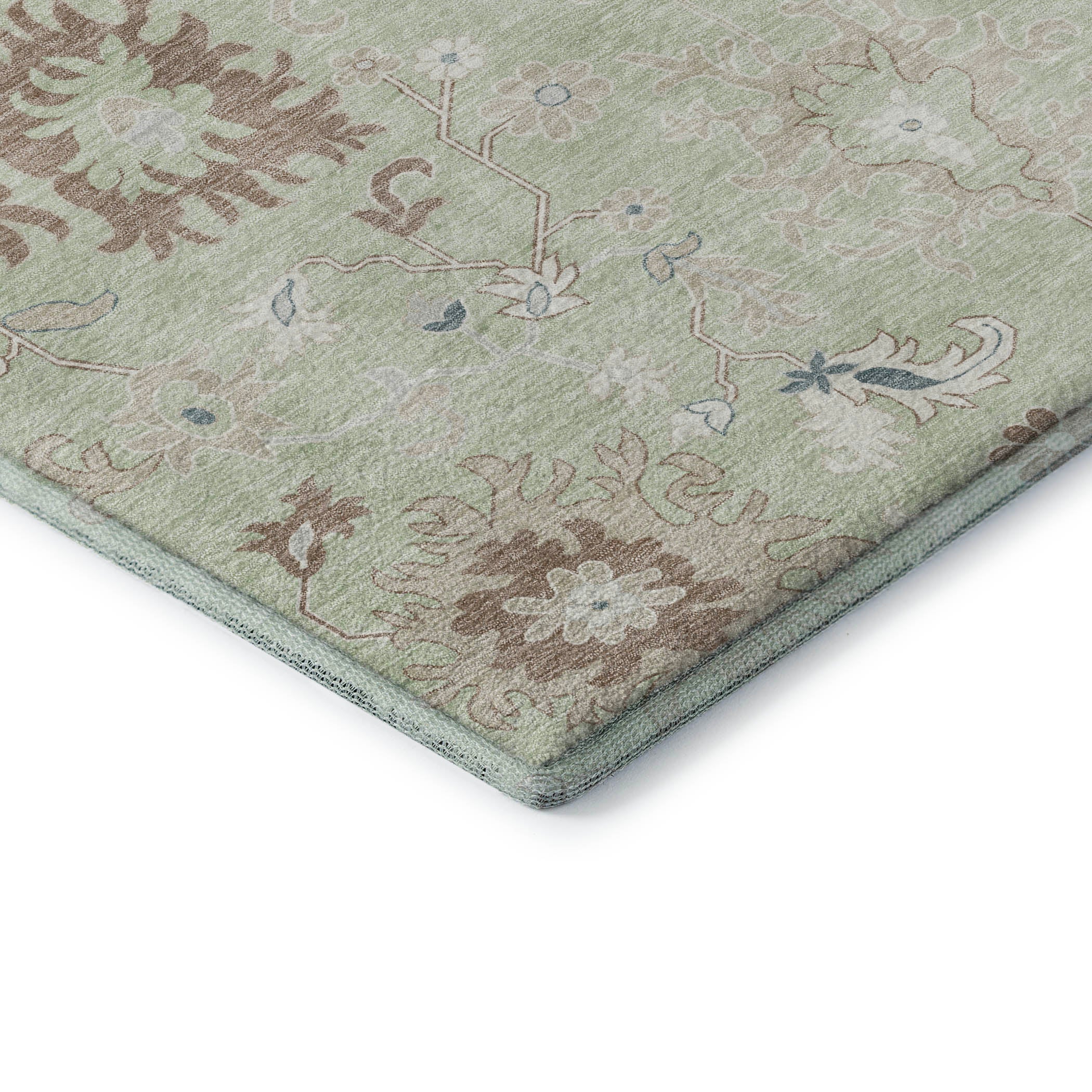 Jaipur Machine Washable Transitional Aloe Green Rug 1'8" x 2'6" #shape_Rectangle