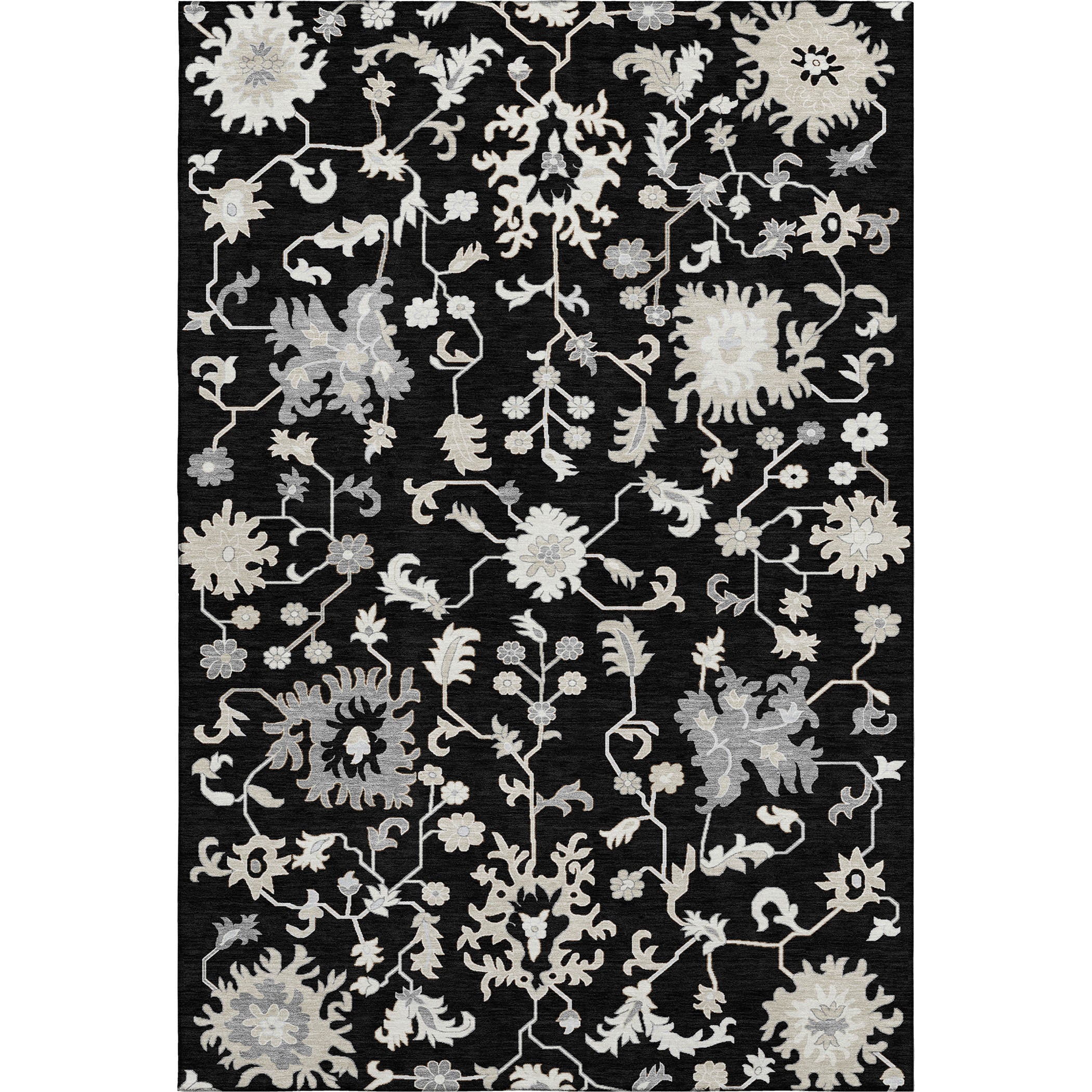 Jaipur Machine Washable Transitional Black Rug 2'6" x 3'10" #shape_Rectangle