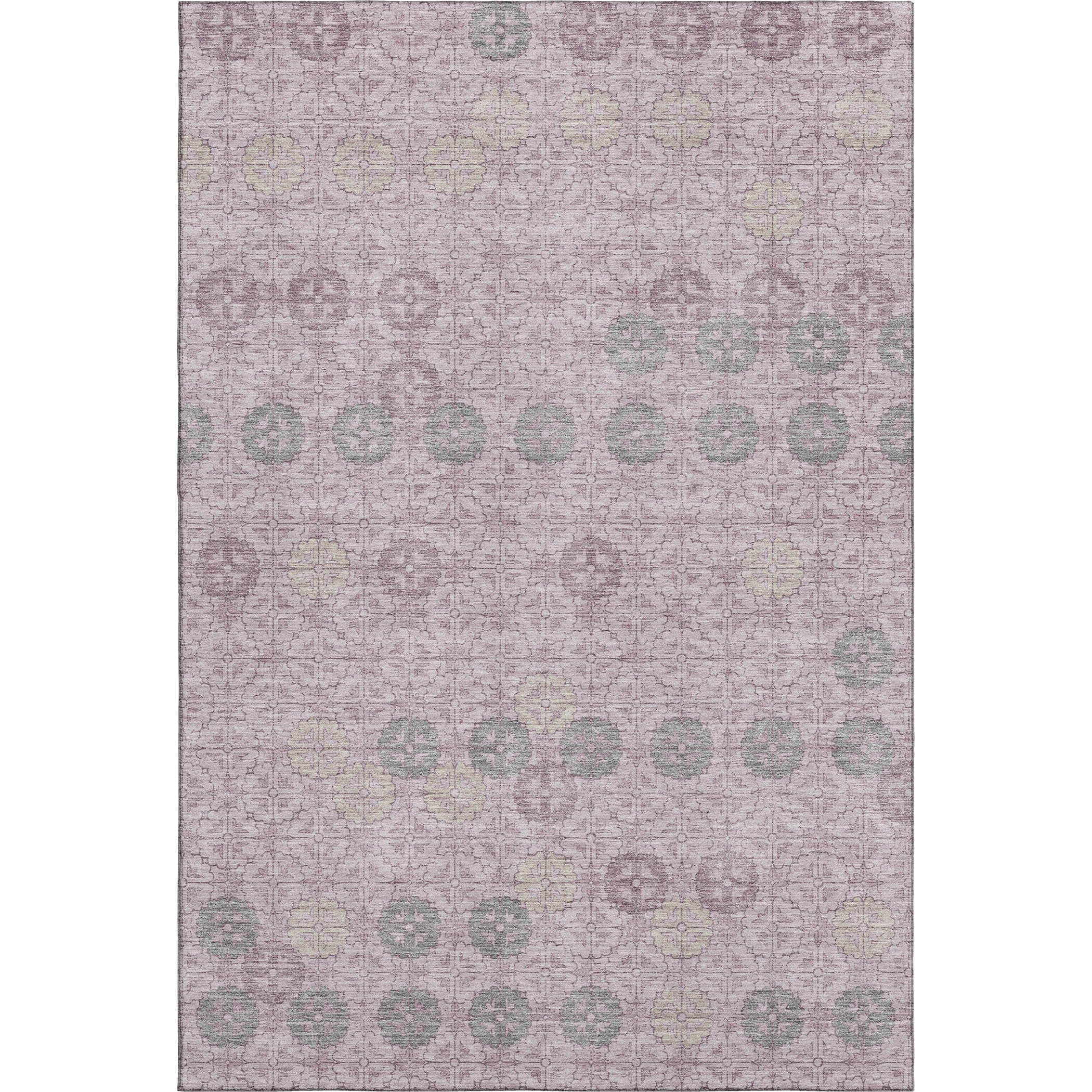 Lucerne Machine Washable Transitional Plum Purple Rug 2'6" x 3'10" #shape_Rectangle