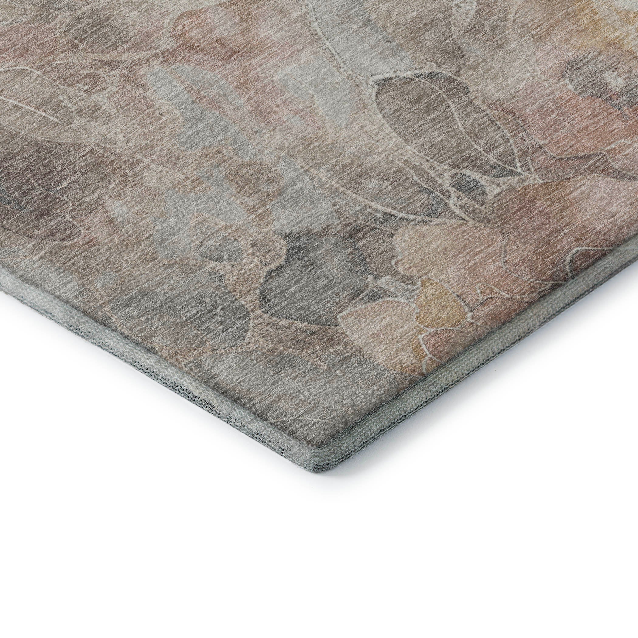 Sintra Machine Washable Transitional Taupe Brown Rug 1'8" x 2'6" #shape_Rectangle