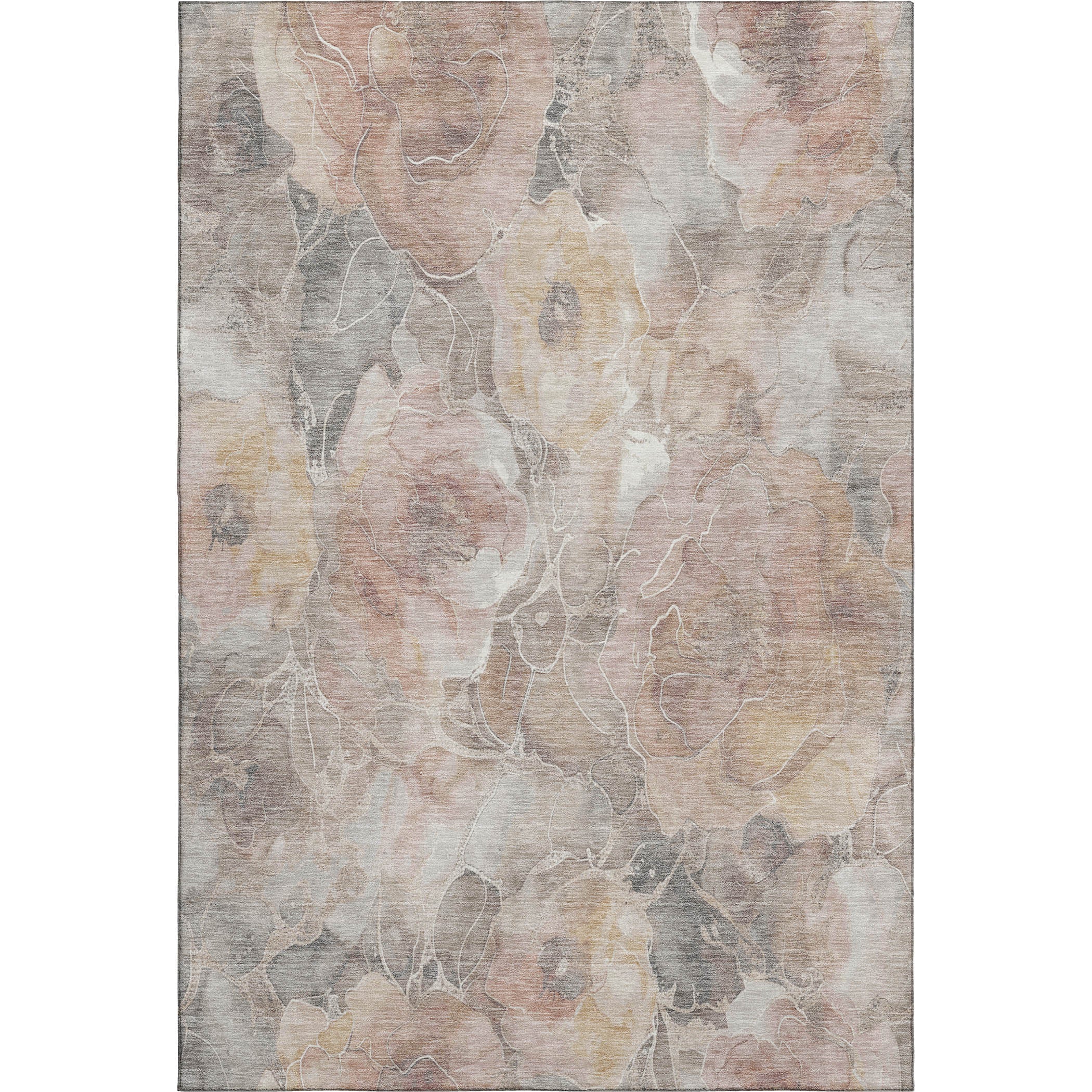 Sintra Machine Washable Transitional Taupe Brown Rug 2'6" x 3'10" #shape_Rectangle