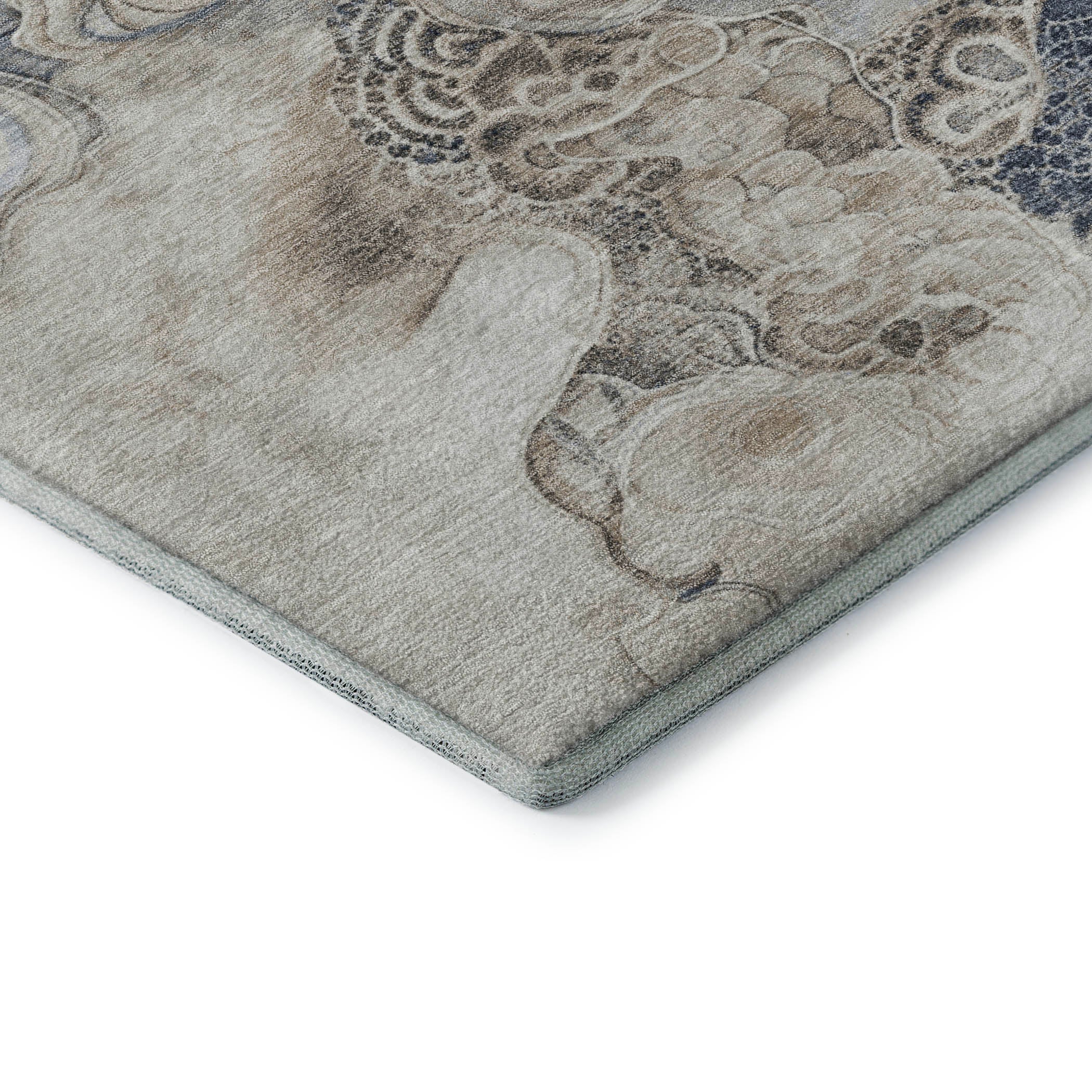Valletta Machine Washable Transitional Ivory Rug 1'8" x 2'6" #shape_Rectangle