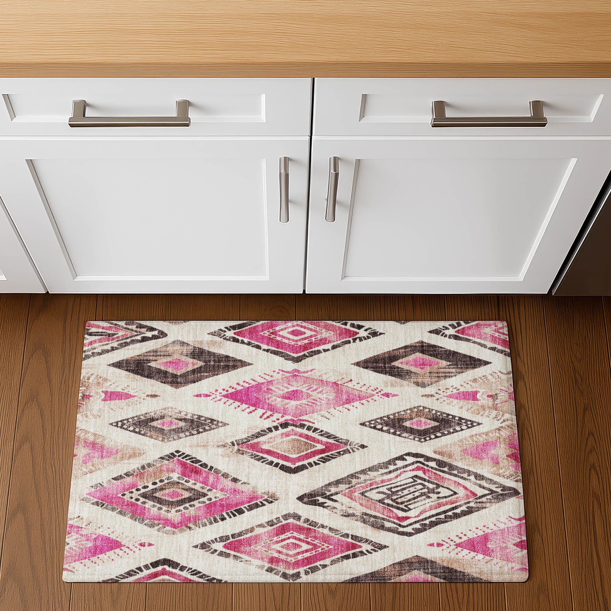 Lucerne Machine Washable Transitional Linen Ivory Rug 1'8" x 2'6" #shape_Rectangle