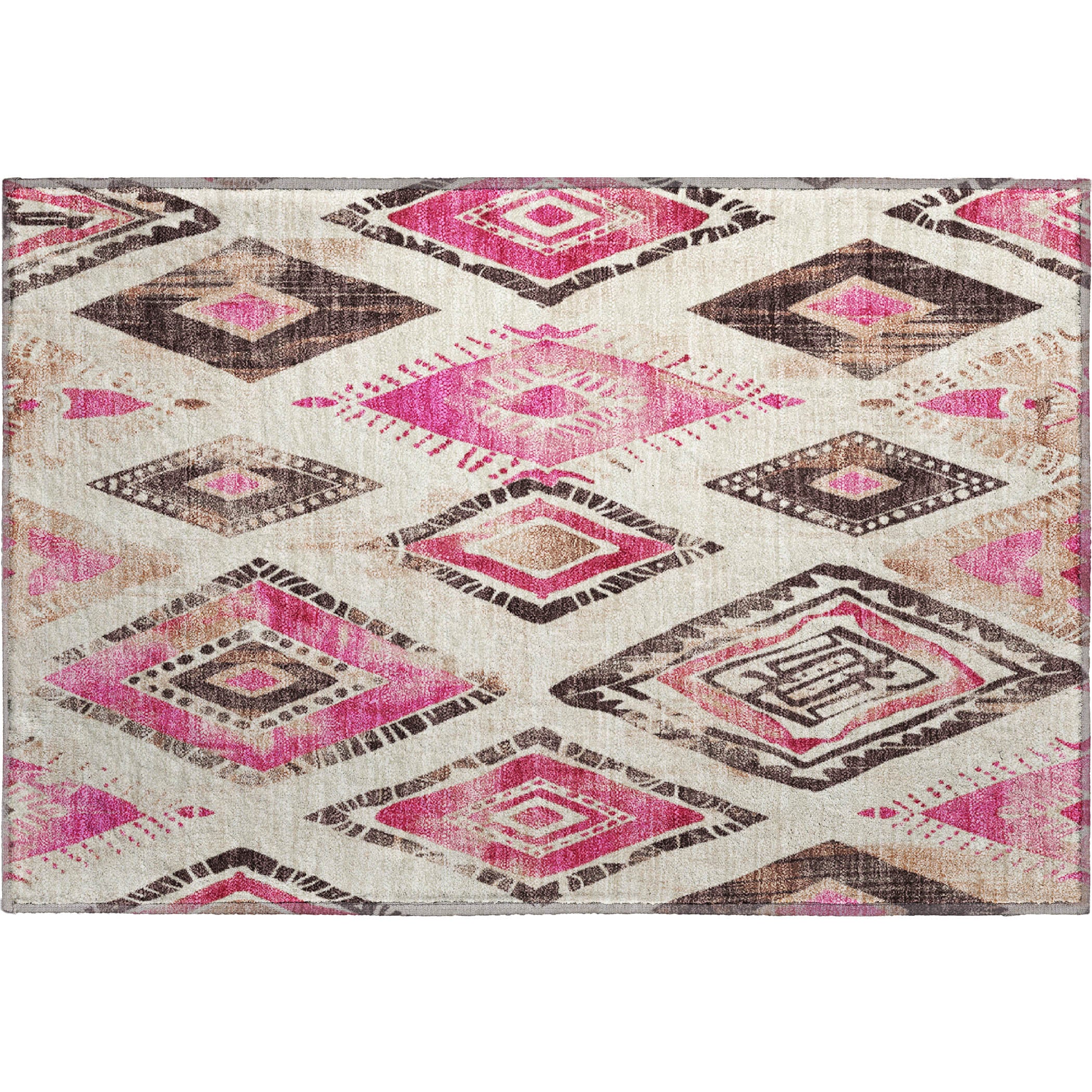 Lucerne Machine Washable Transitional Linen Ivory Rug 1'8" x 2'6" #shape_Rectangle
