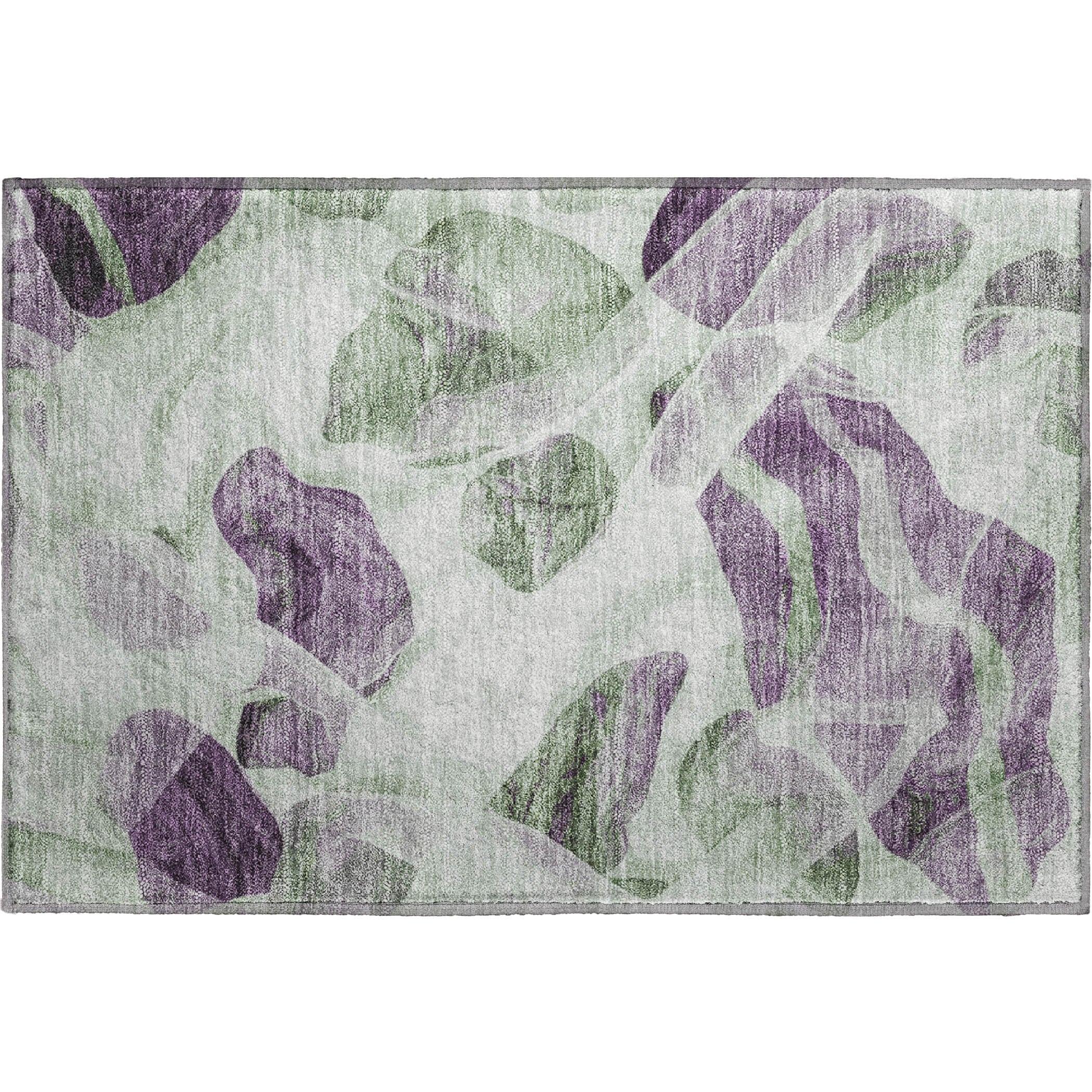 Cartagena Machine Washable Transitional Aloe Green Rug 1'8" x 2'6" #shape_Rectangle