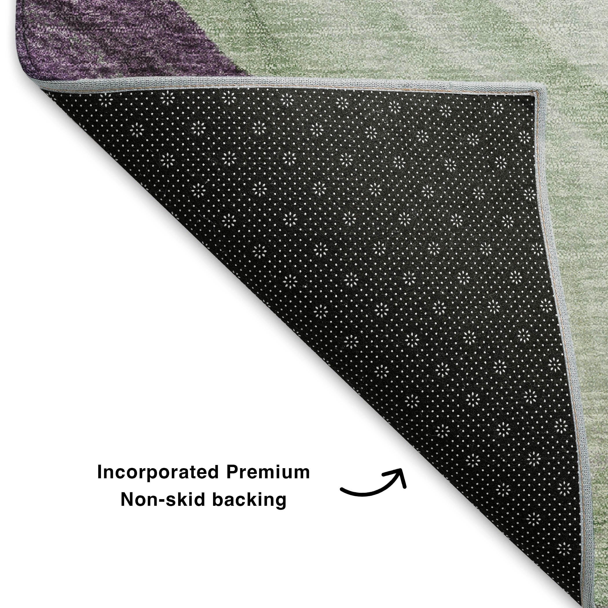 Cartagena Machine Washable Transitional Aloe Green Rug 1'8" x 2'6" #shape_Rectangle