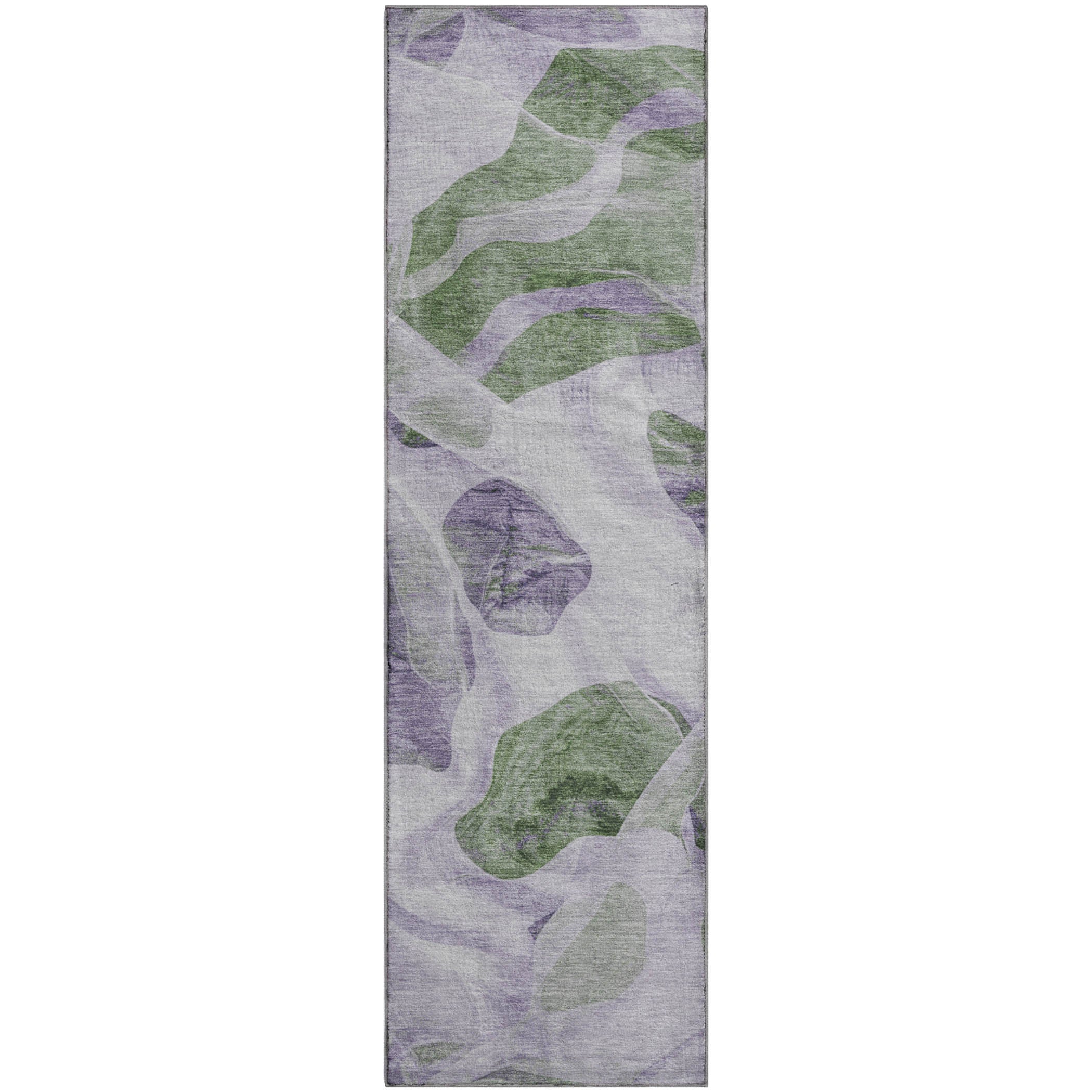 Cartagena Machine Washable Transitional Lavender Purple Rug 2'3" x 7'6" #shape_Runner