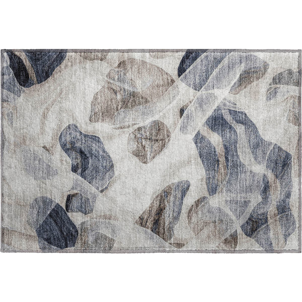 Cartagena Machine Washable Transitional Putty Ivory Rug 1'8" x 2'6"
