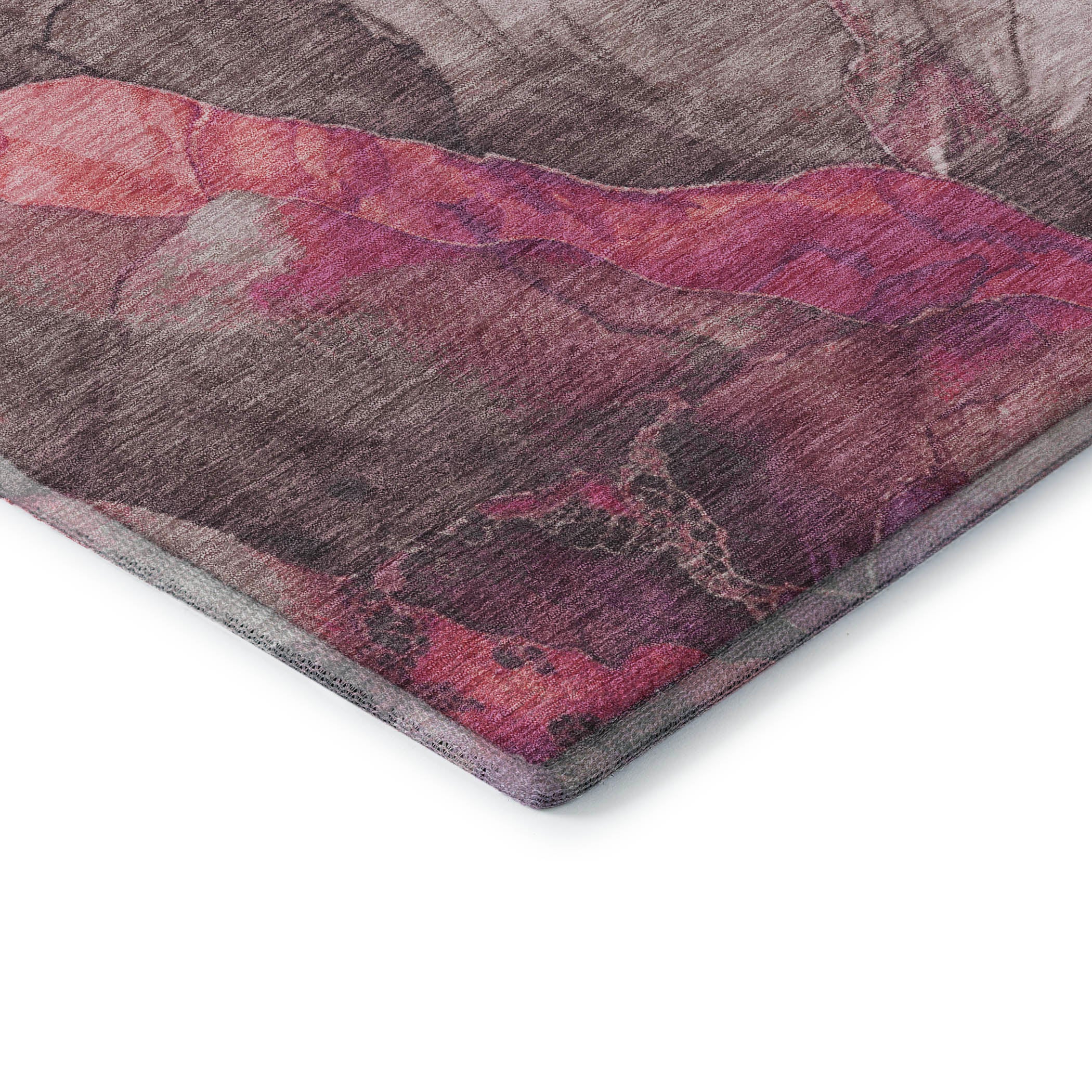 Baku Machine Washable Transitional Blush Pink Rug 1'8" x 2'6" #shape_Rectangle