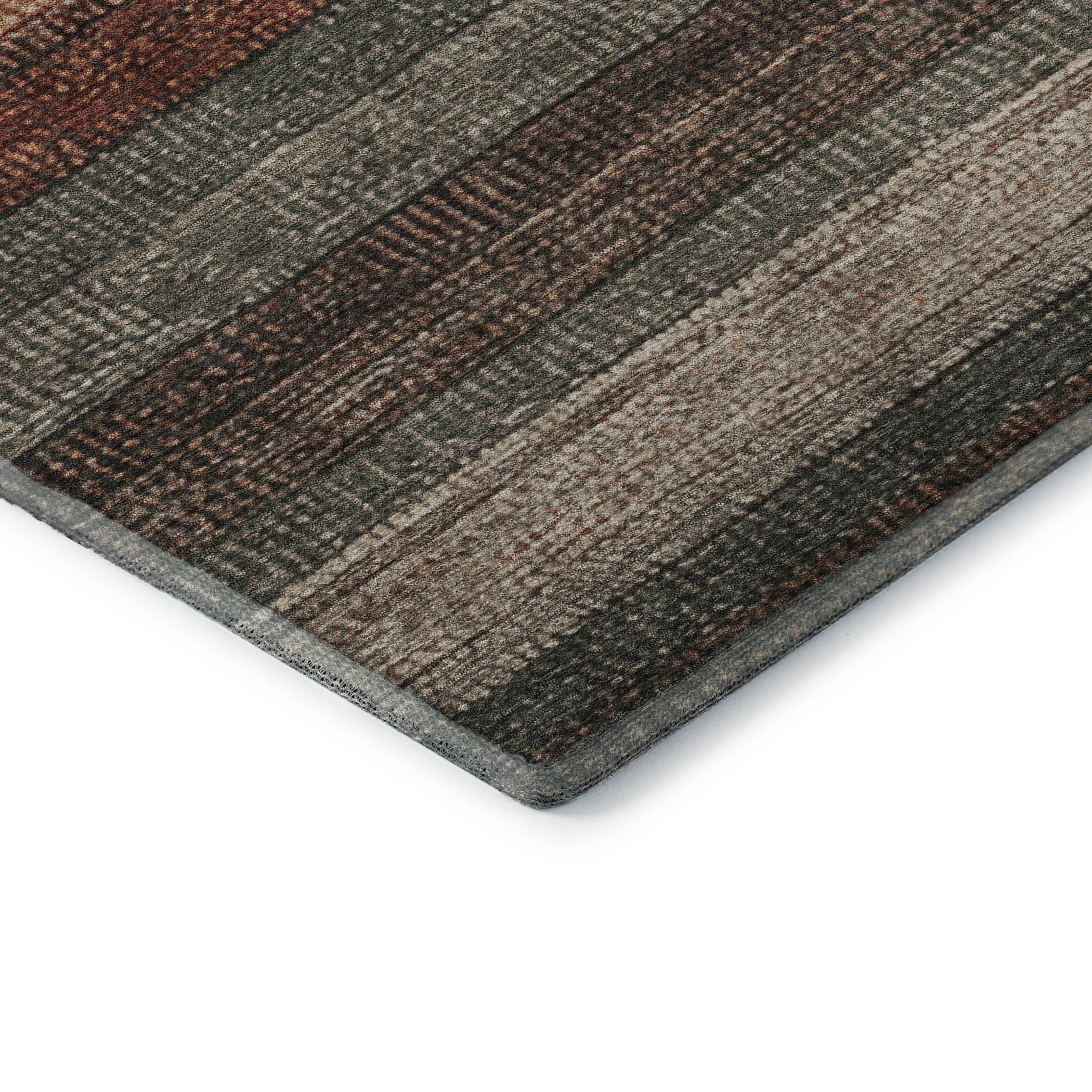 Santorini Machine Washable Transitional Paprika Orange Rug 1'8" x 2'6" #shape_Rectangle