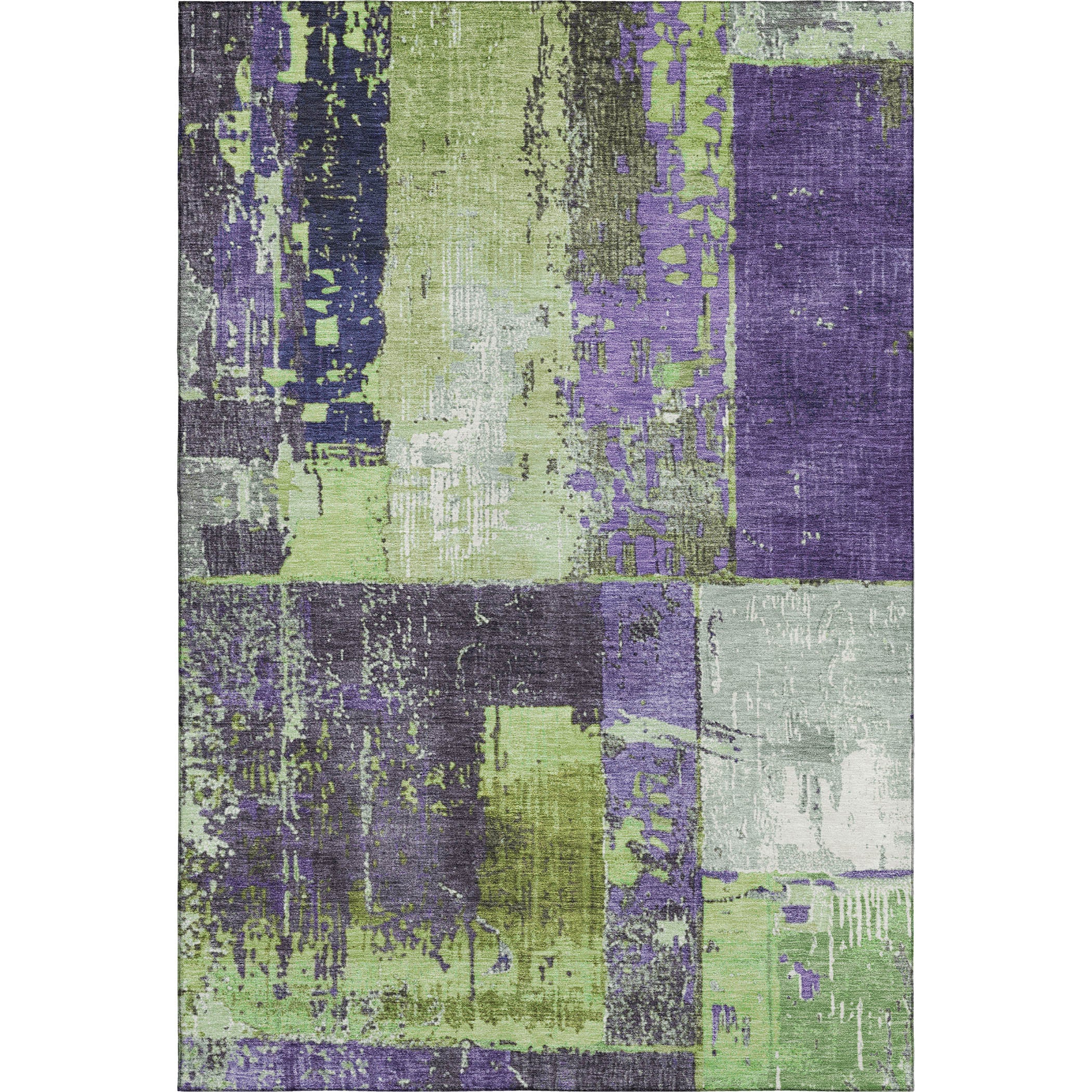Reykjavik Machine Washable Transitional Aloe Green Rug 2'6" x 3'10" #shape_Rectangle