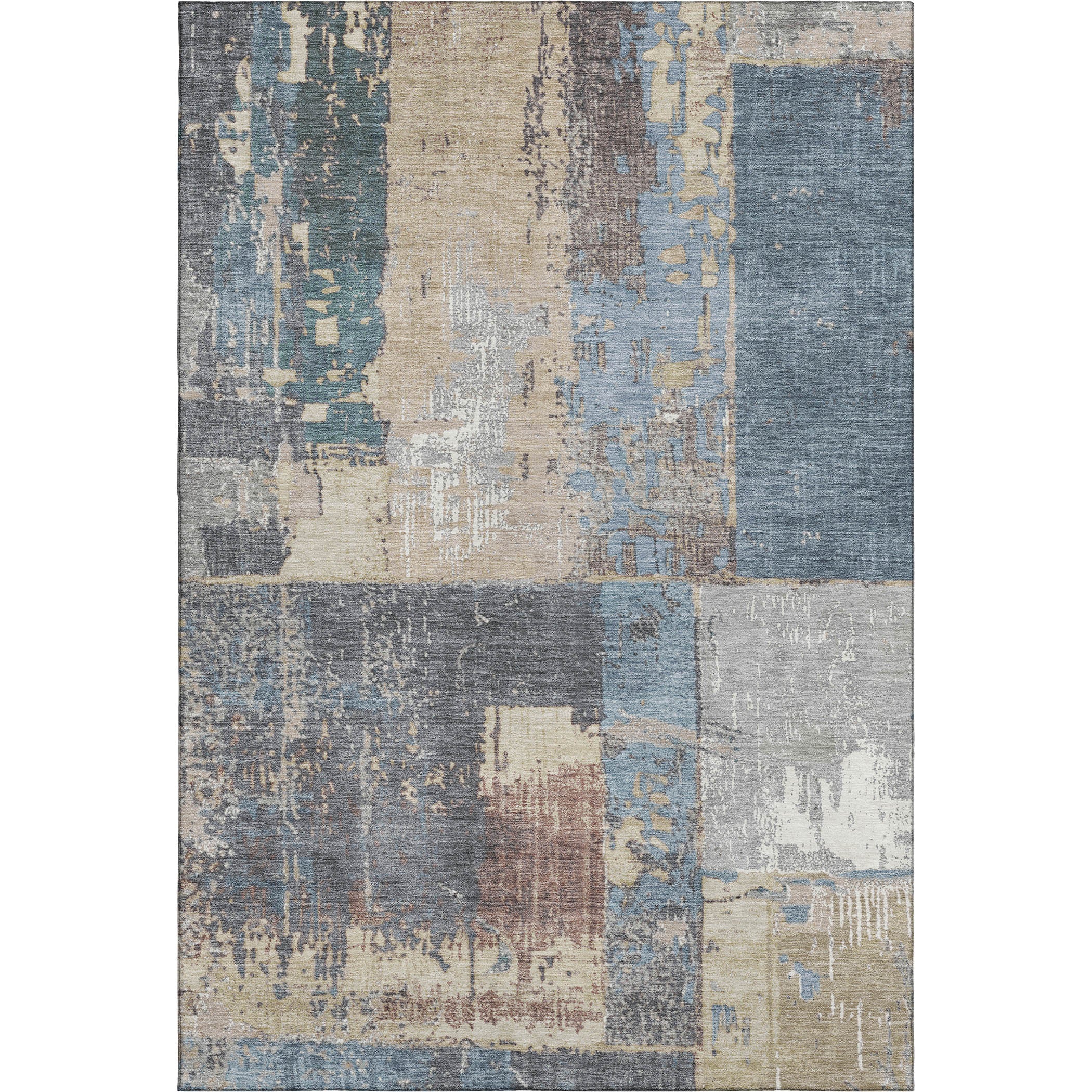 Reykjavik Machine Washable Transitional Beige Brown Rug 2'6" x 3'10" #shape_Rectangle