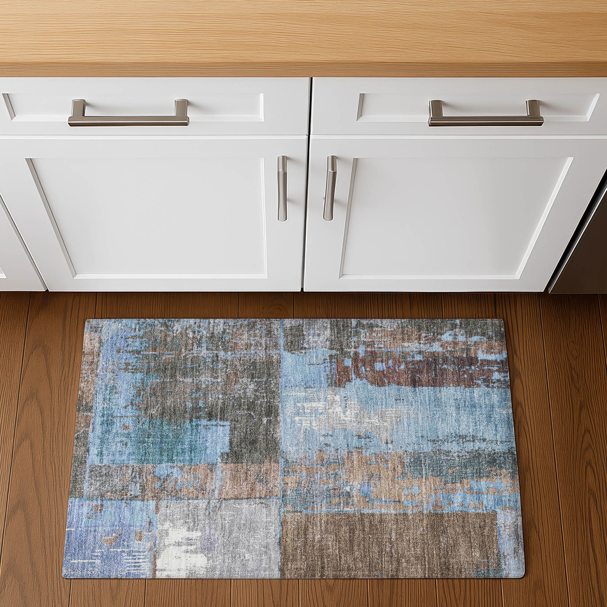 Reykjavik Machine Washable Transitional Taupe Brown Rug 1'8" x 2'6" #shape_Rectangle