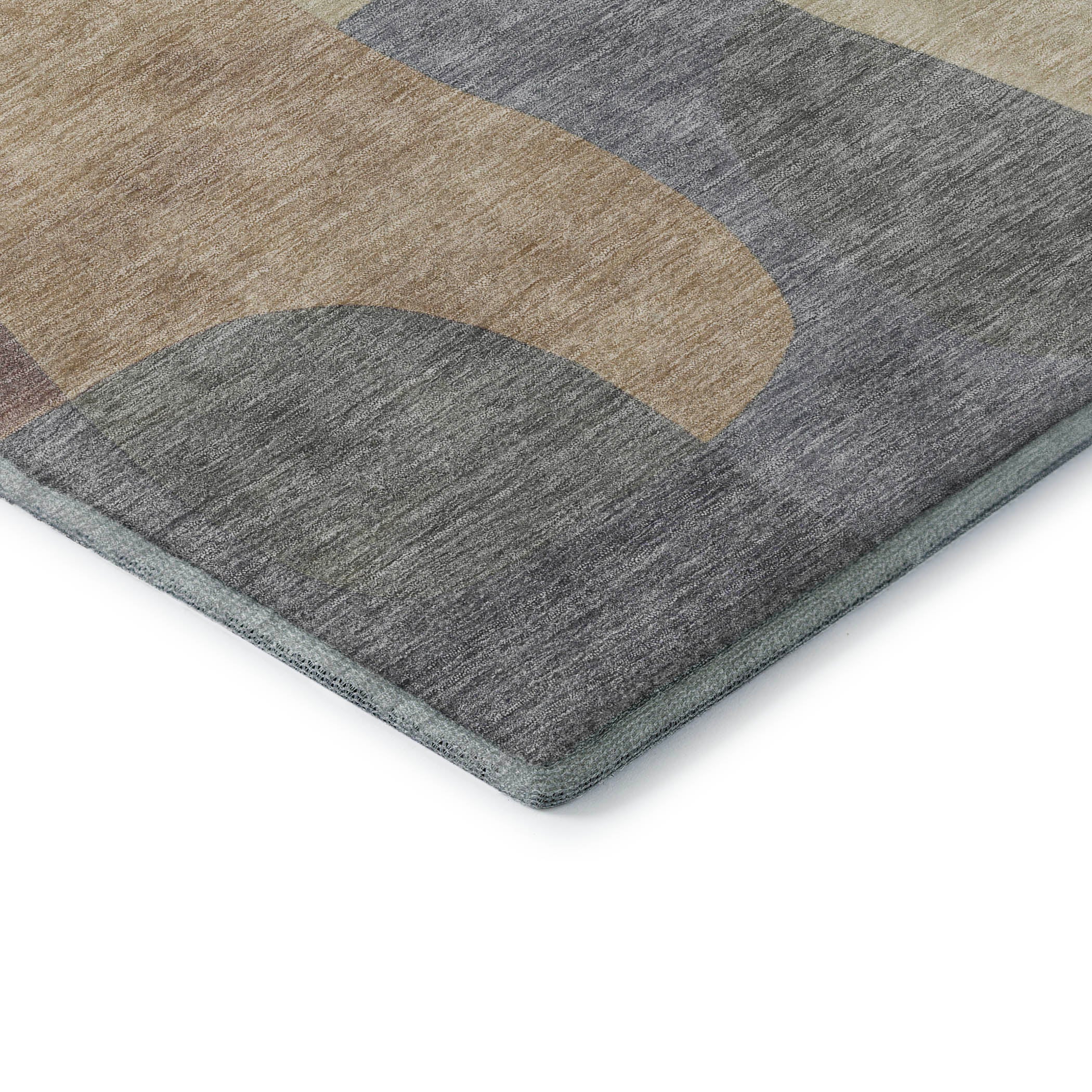 Bangkok Machine Washable Transitional Gray Rug 1'8" x 2'6" #shape_Rectangle
