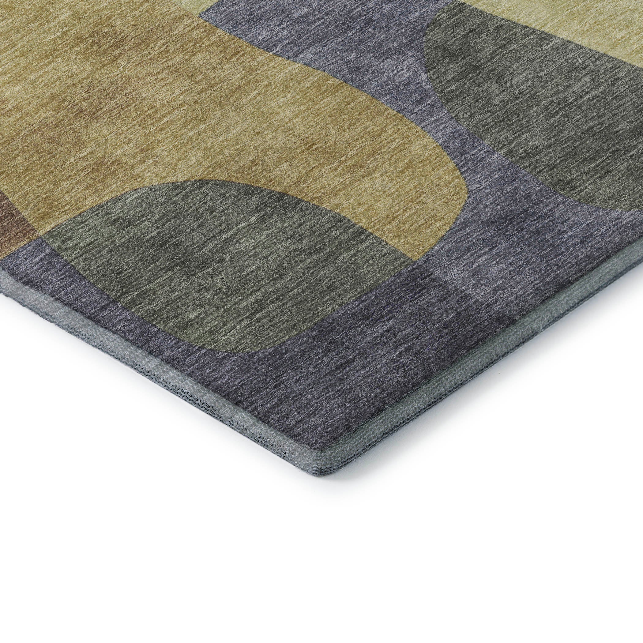 Bangkok Machine Washable Transitional Purple Rug 1'8" x 2'6" #shape_Rectangle