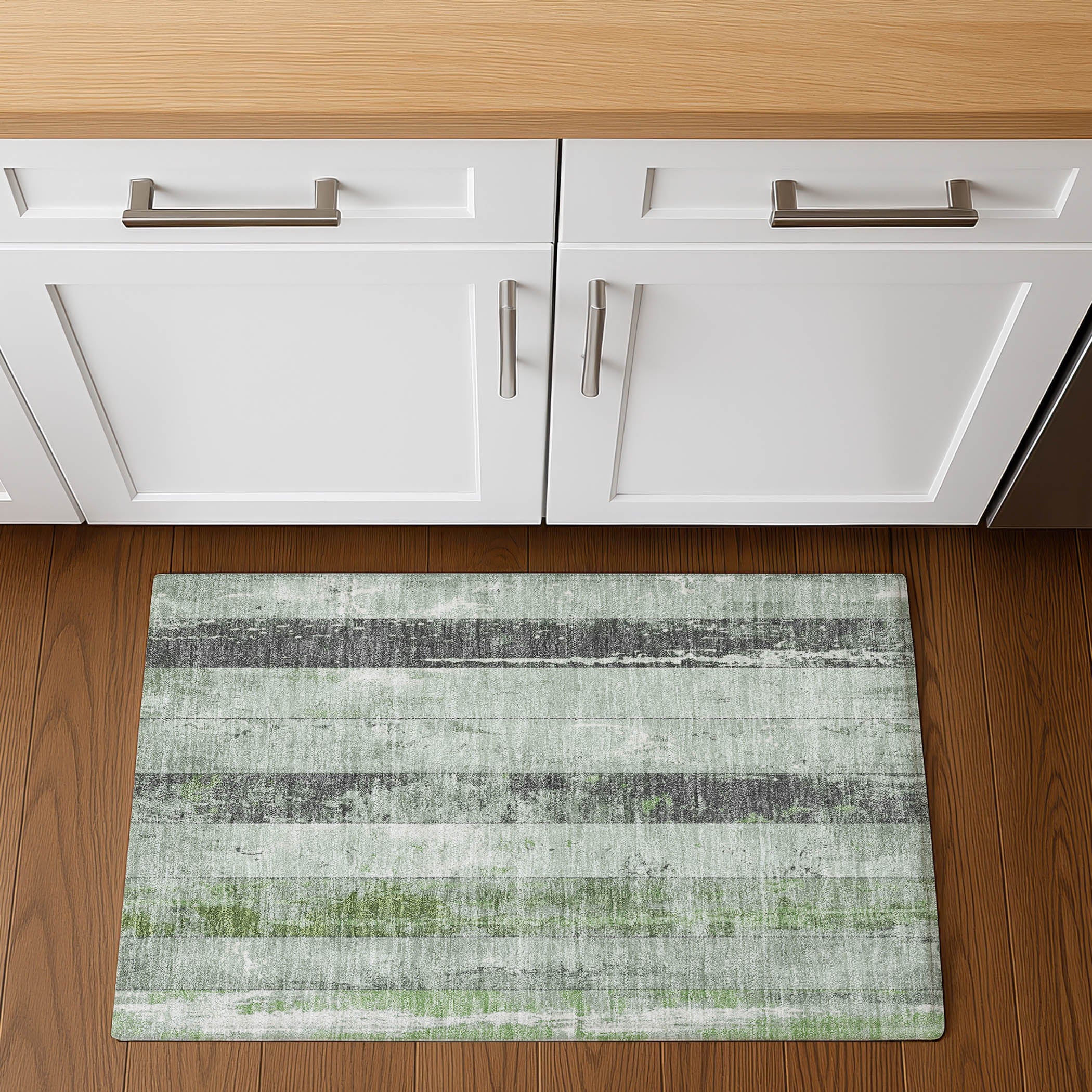 Chiang Mai Machine Washable Transitional Aloe Green Rug 1'8" x 2'6" #shape_Rectangle