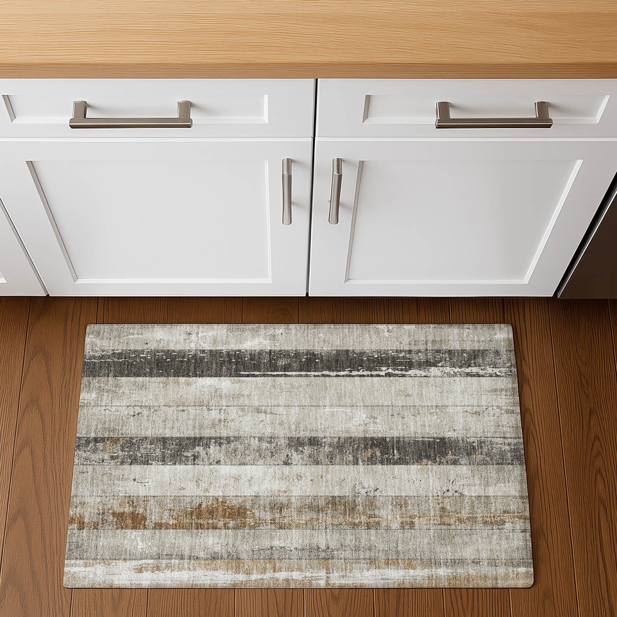 Chiang Mai Machine Washable Transitional Beige Brown Rug 1'8" x 2'6" #shape_Rectangle