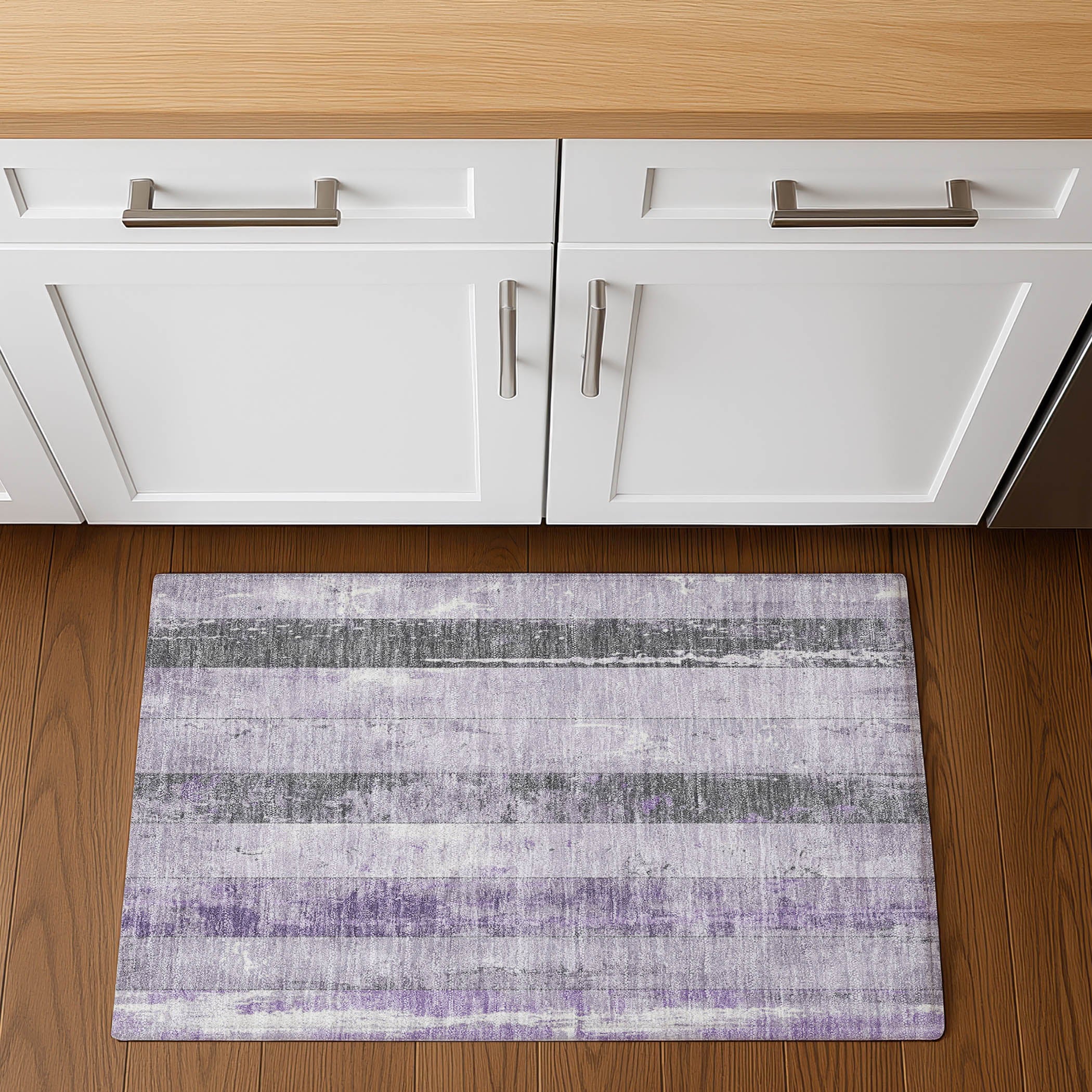 Chiang Mai Machine Washable Transitional Lavender Purple Rug 1'8" x 2'6" #shape_Rectangle