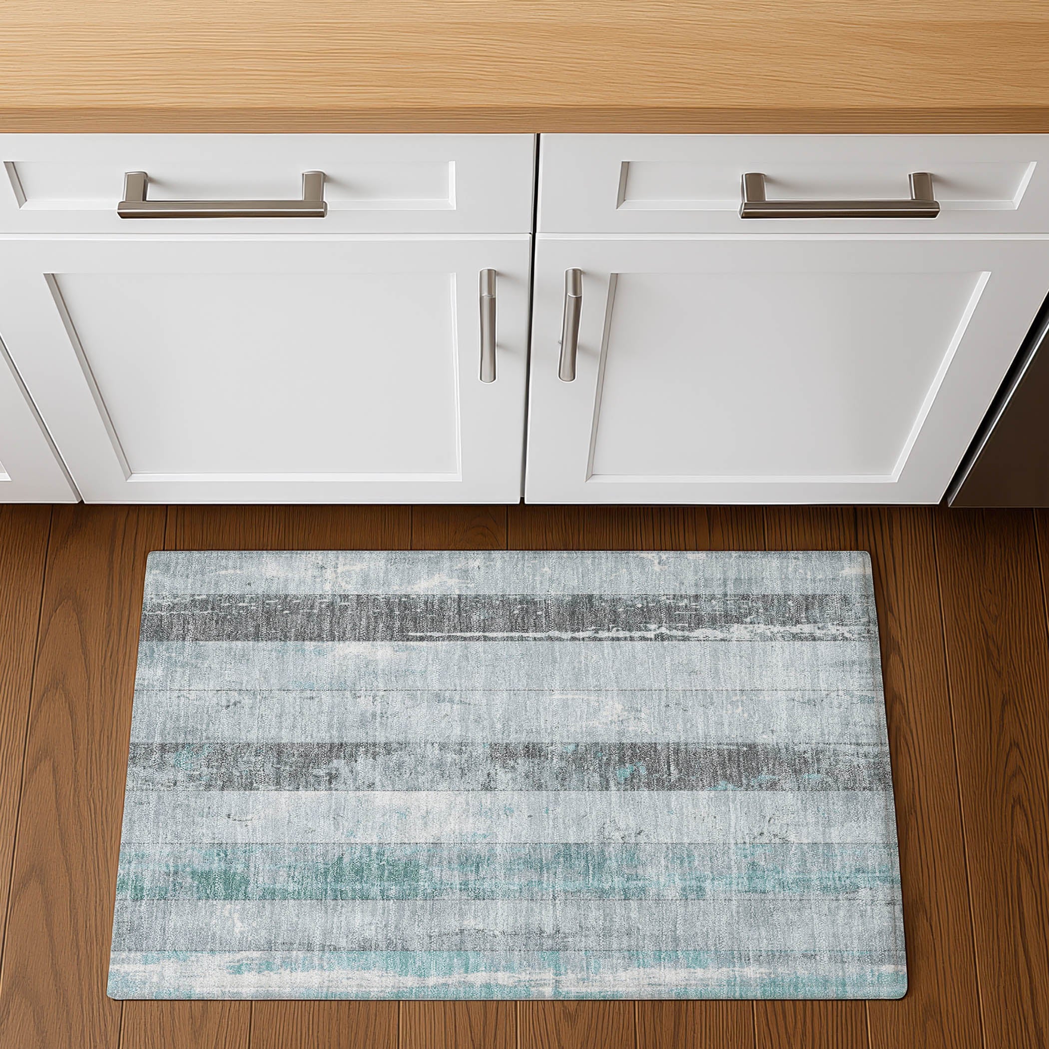 Chiang Mai Machine Washable Transitional Seafoam Blue Rug 1'8" x 2'6" #shape_Rectangle