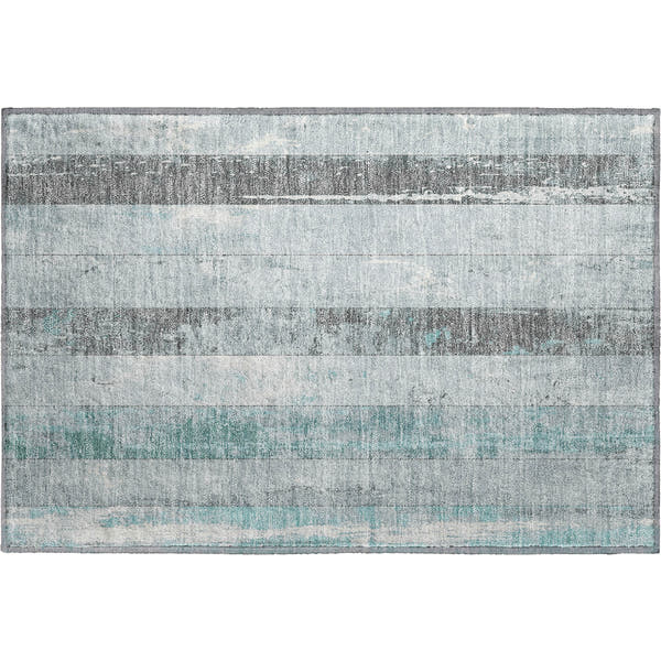 Chiang Mai Machine Washable Transitional Seafoam Blue Rug 1'8" x 2'6"