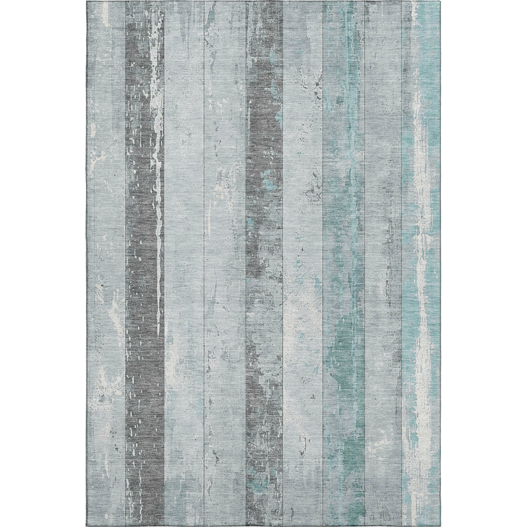 Chiang Mai Machine Washable Transitional Seafoam Blue Rug 2'6" x 3'10" #shape_Rectangle