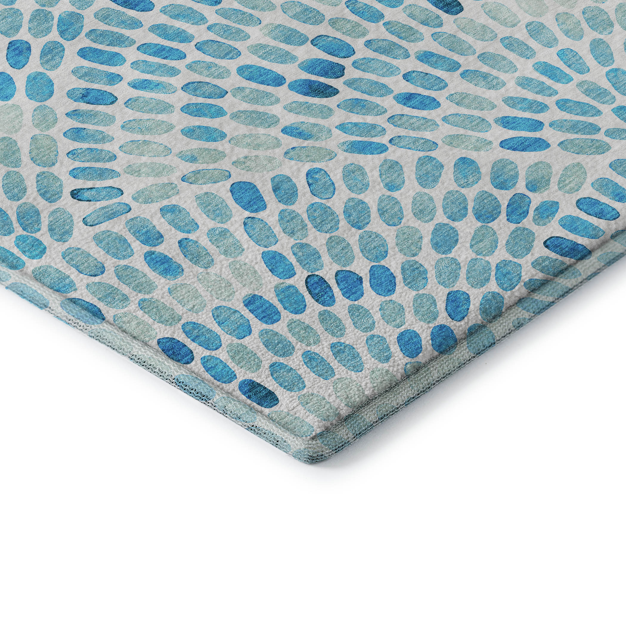 Mostar Machine Washable Coastal Aqua Teal Rug 1'8" x 2'6" #shape_Rectangle
