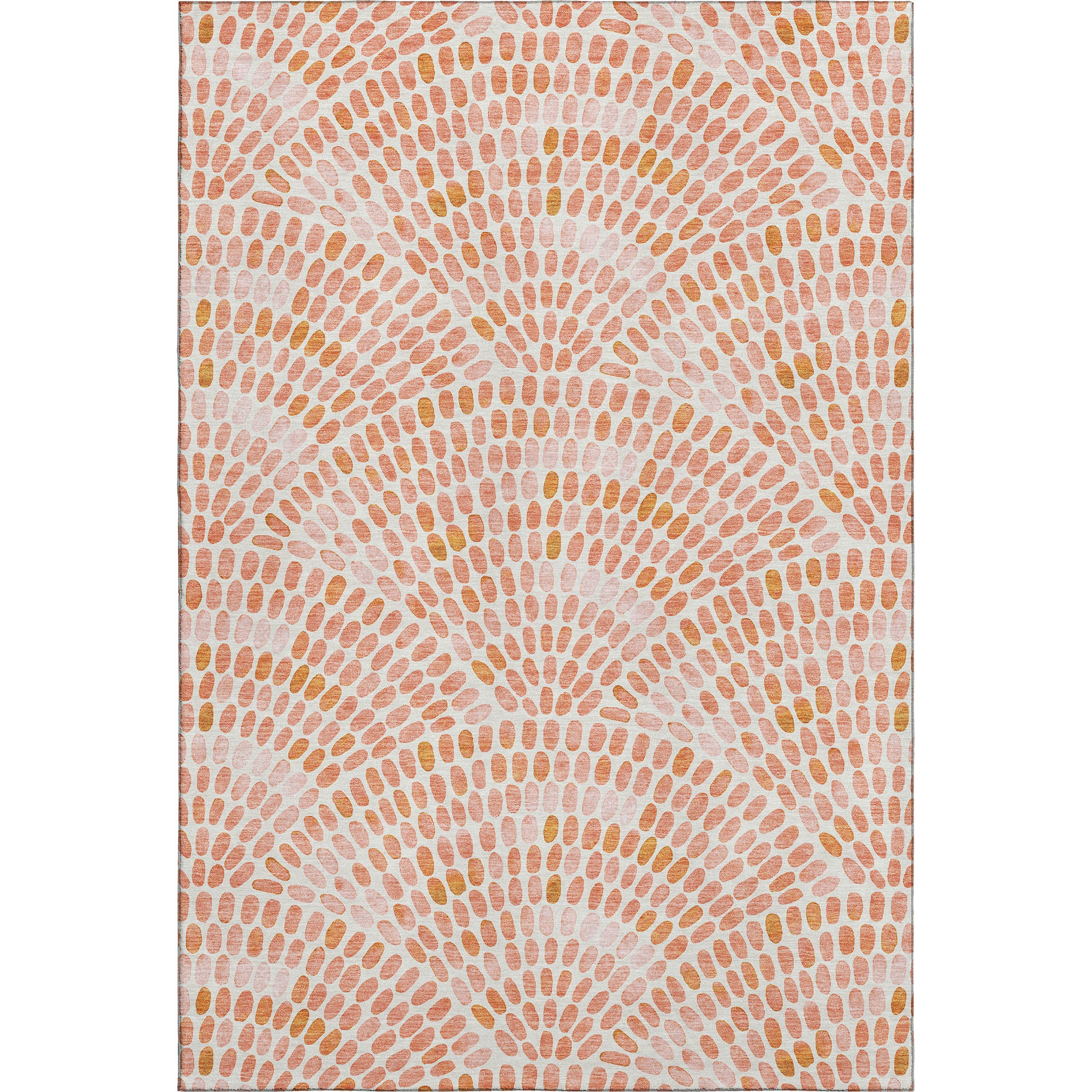 Mostar Machine Washable Coastal Peach Orange Rug 2'6" x 3'10" #shape_Rectangle