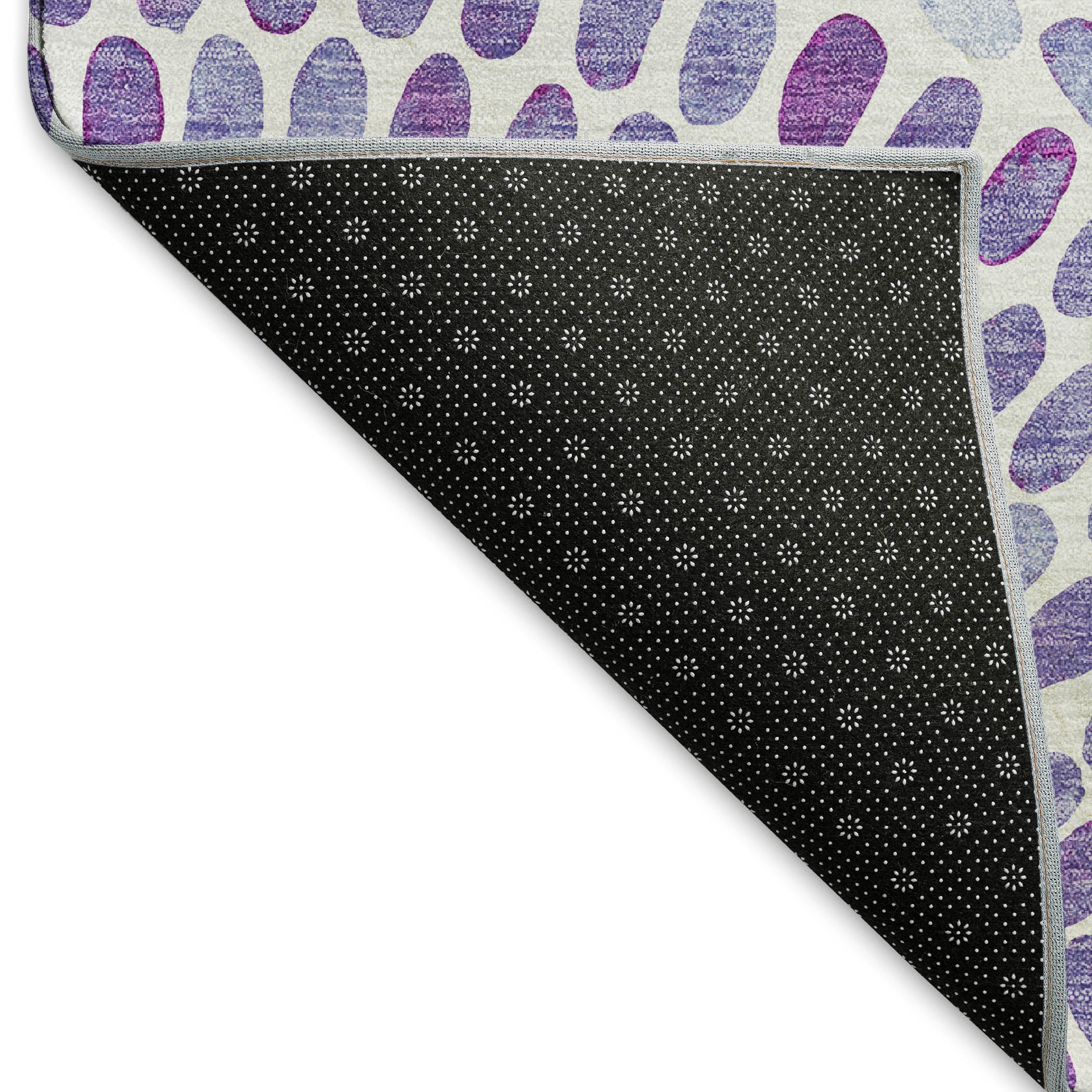 Mostar Machine Washable Coastal Purple Rug 1'8" x 2'6" #shape_Rectangle