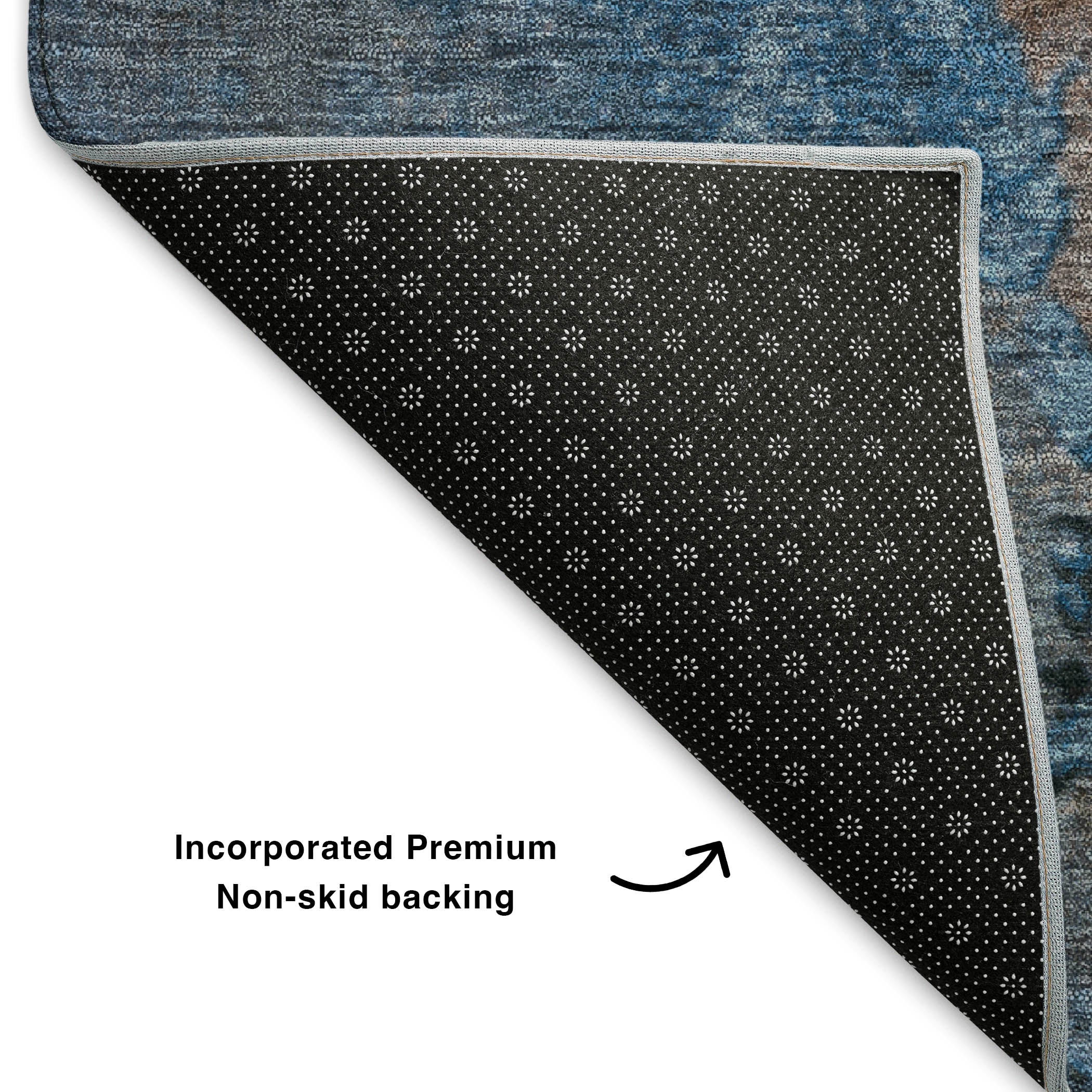 Mostar Machine Washable Transitional Brown Rug 1'8" x 2'6" #shape_Rectangle