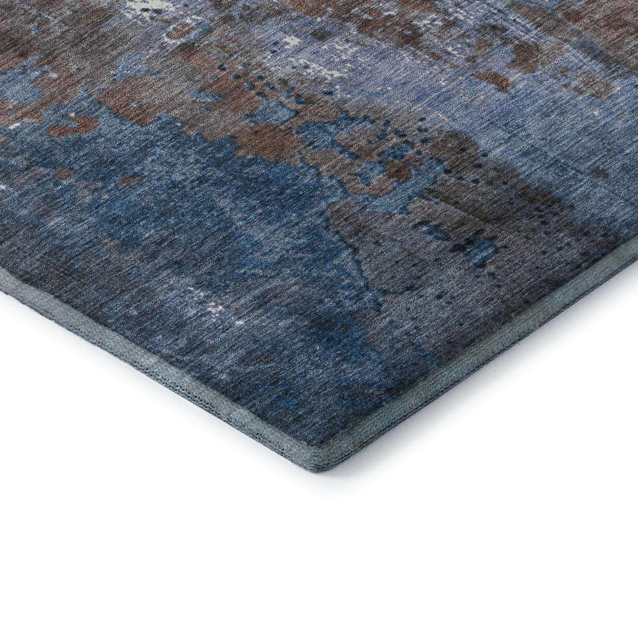Mostar Machine Washable Transitional Coffee Brown Rug 1'8" x 2'6" #shape_Rectangle