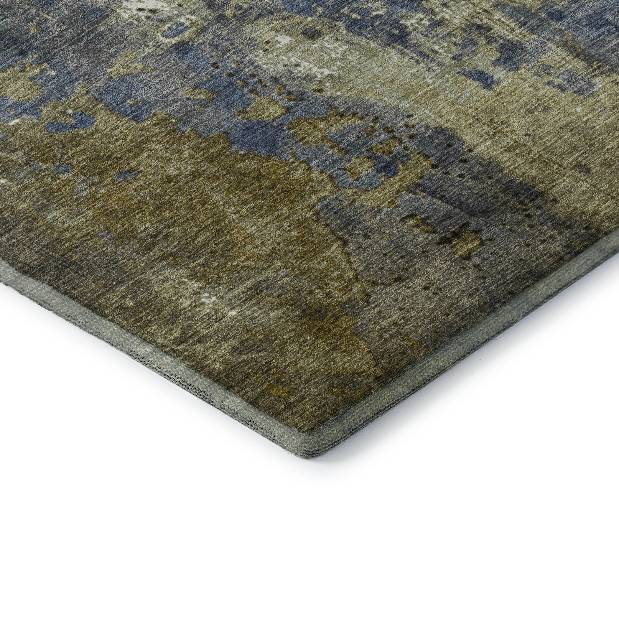 Mostar Machine Washable Transitional Khaki Brown Rug 1'8" x 2'6" #shape_Rectangle