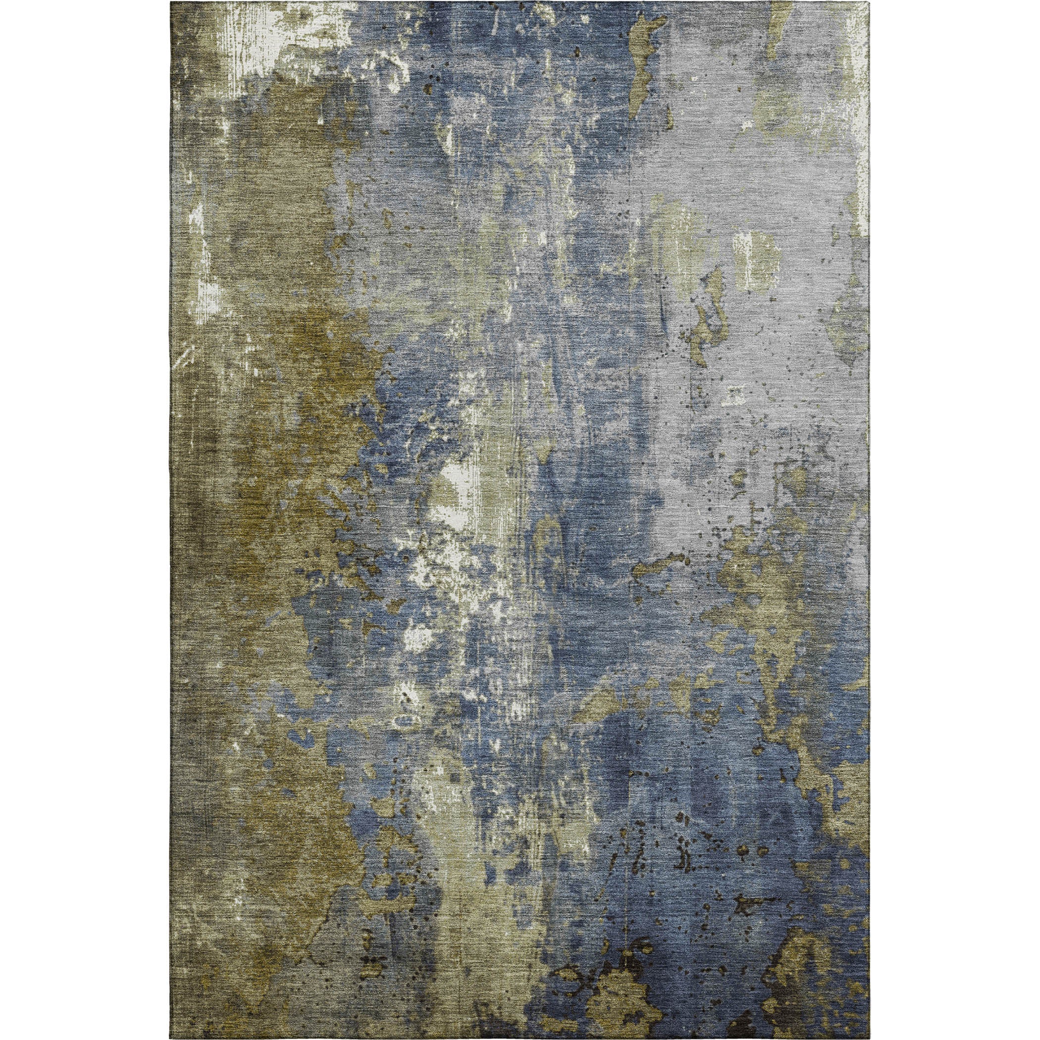 Mostar Machine Washable Transitional Khaki Brown Rug 2'6" x 3'10" #shape_Rectangle
