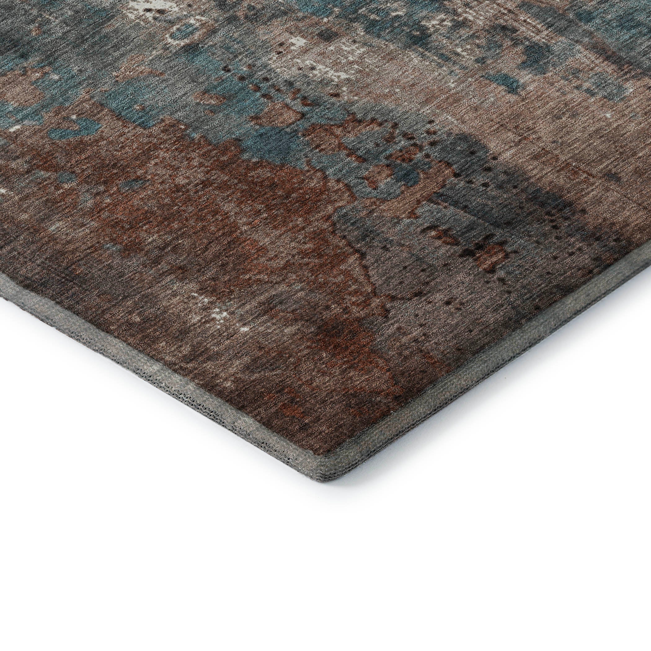 Mostar Machine Washable Transitional Paprika Orange Rug 1'8" x 2'6" #shape_Rectangle