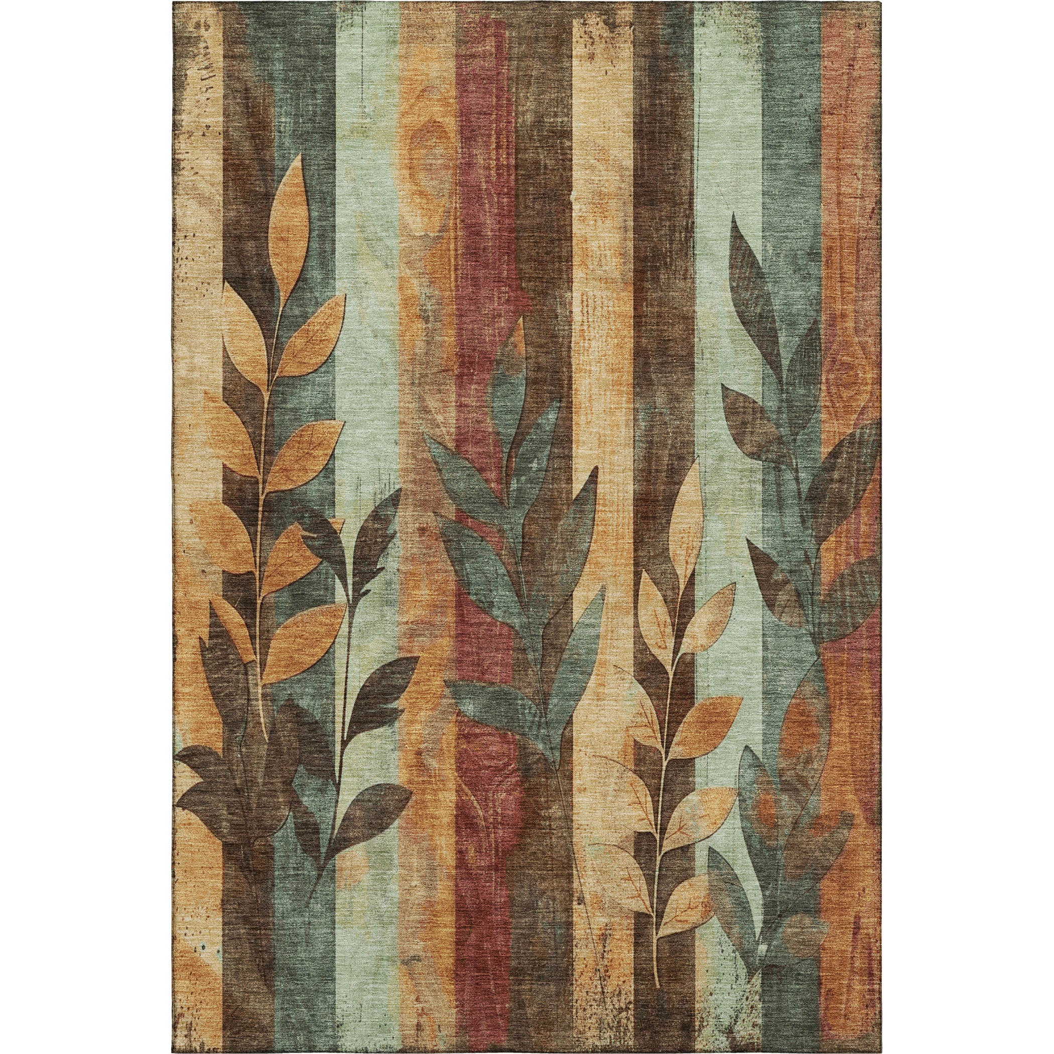 Split Machine Washable Transitional Wheat Gold Rug 2'6" x 3'10" #shape_Rectangle