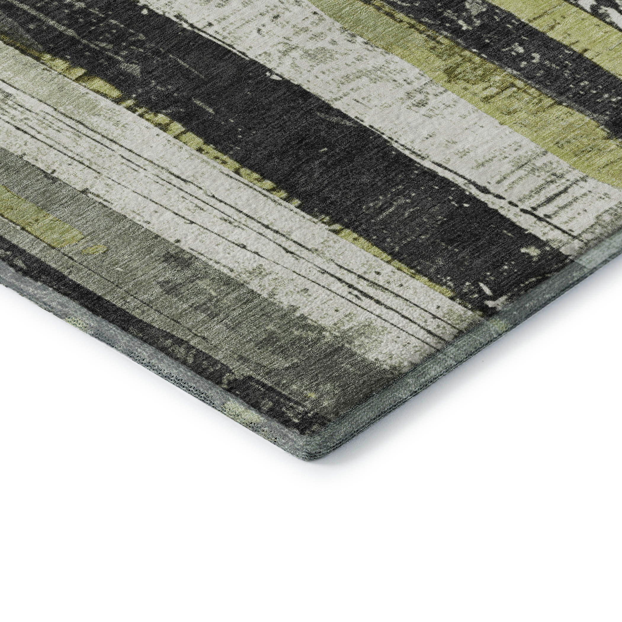 Florence Machine Washable Transitional Aloe Green Rug 1'8" x 2'6" #shape_Rectangle