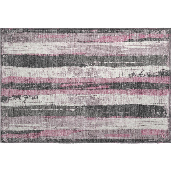 Florence Machine Washable Transitional Blush Pink Rug 1'8" x 2'6"