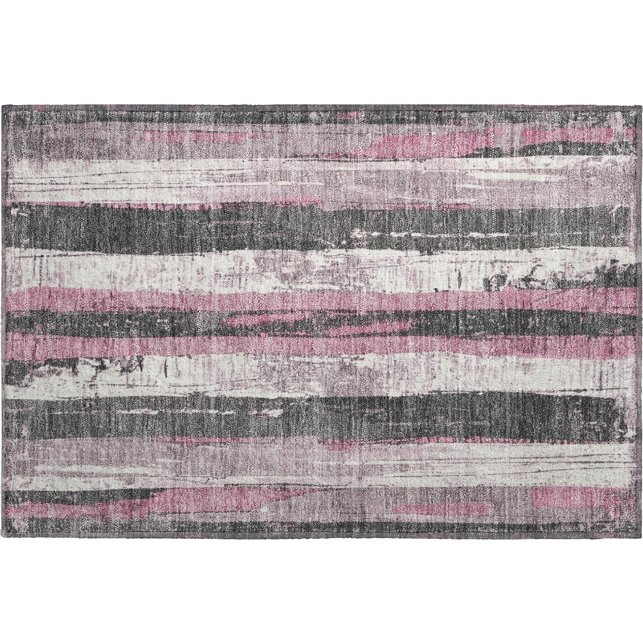 Florence Machine Washable Transitional Blush Pink Rug 1'8" x 2'6" #shape_Rectangle