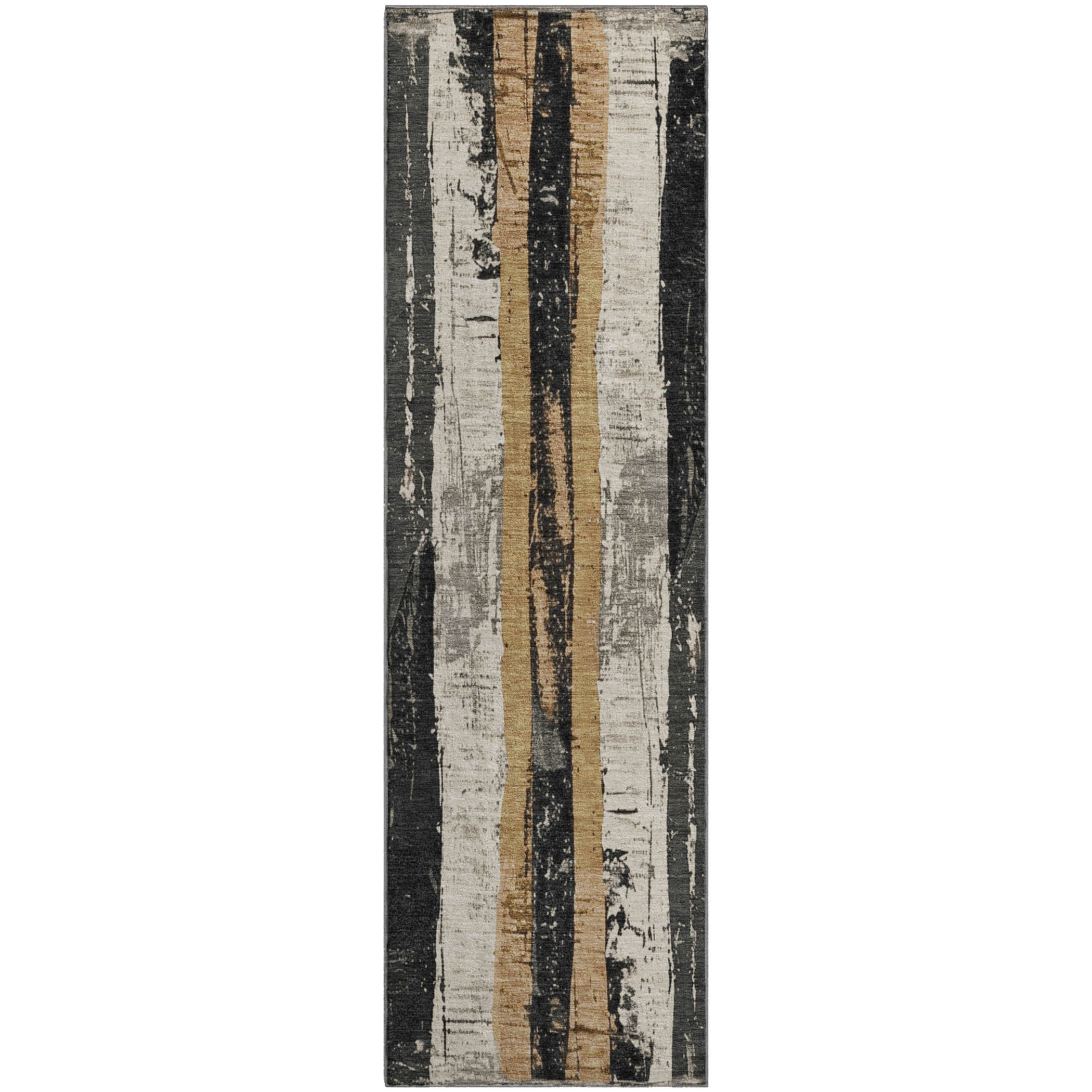Florence Machine Washable Transitional Taupe Brown Rug 2'3" x 7'6" #shape_Runner