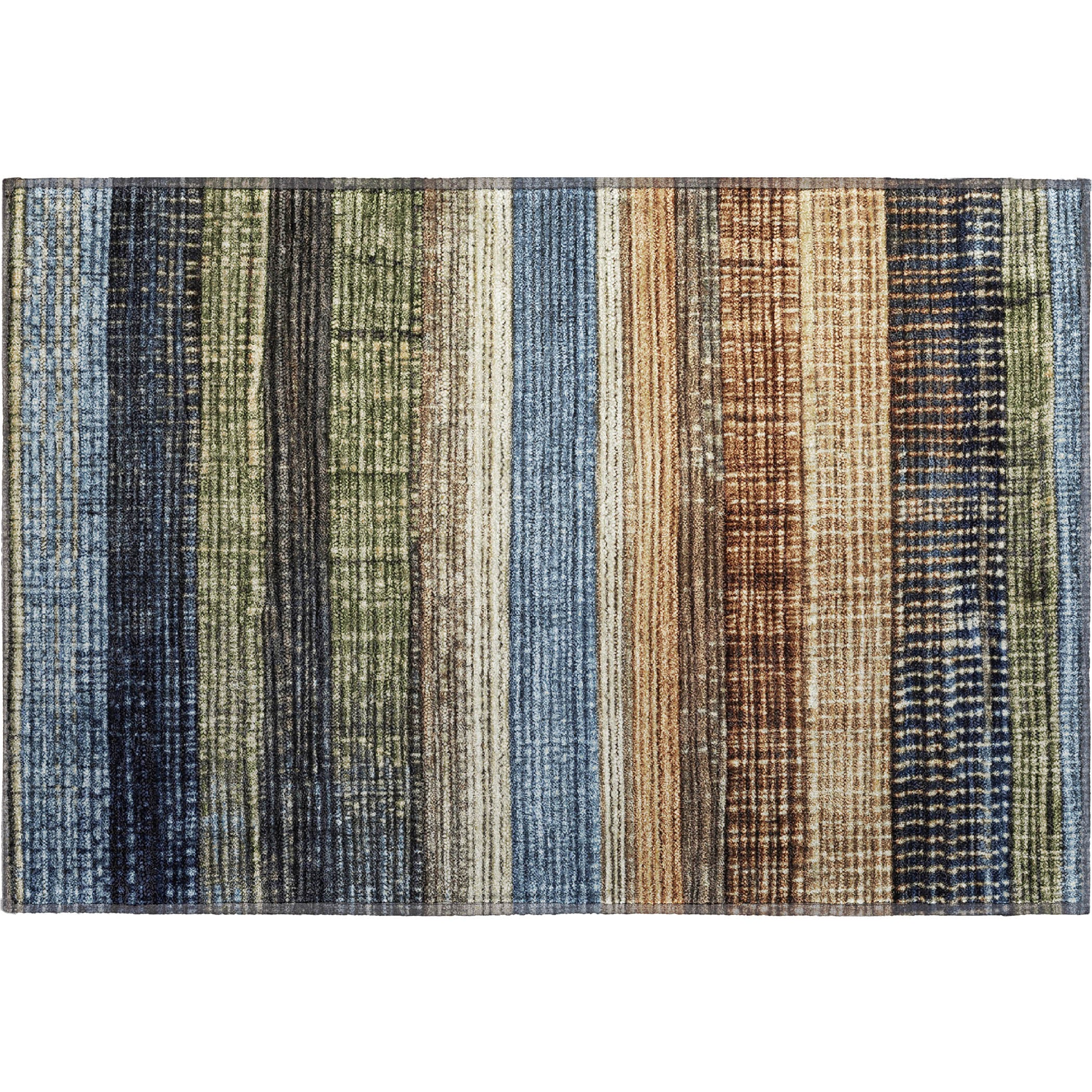 Montevideo Machine Washable Transitional Blue Rug 1'8" x 2'6" #shape_Rectangle