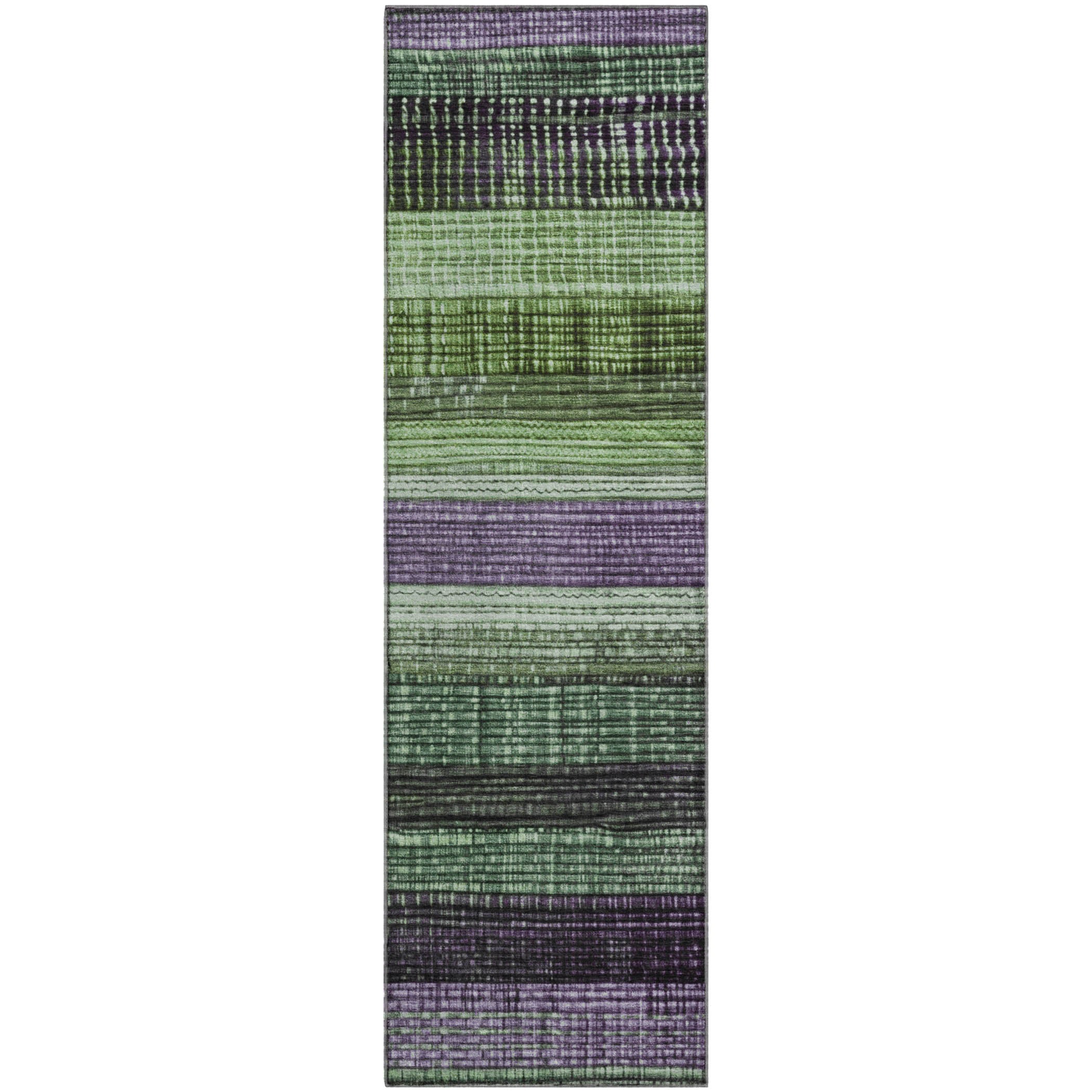 Montevideo Machine Washable Transitional Purple Rug 2'3" x 7'6" #shape_Runner