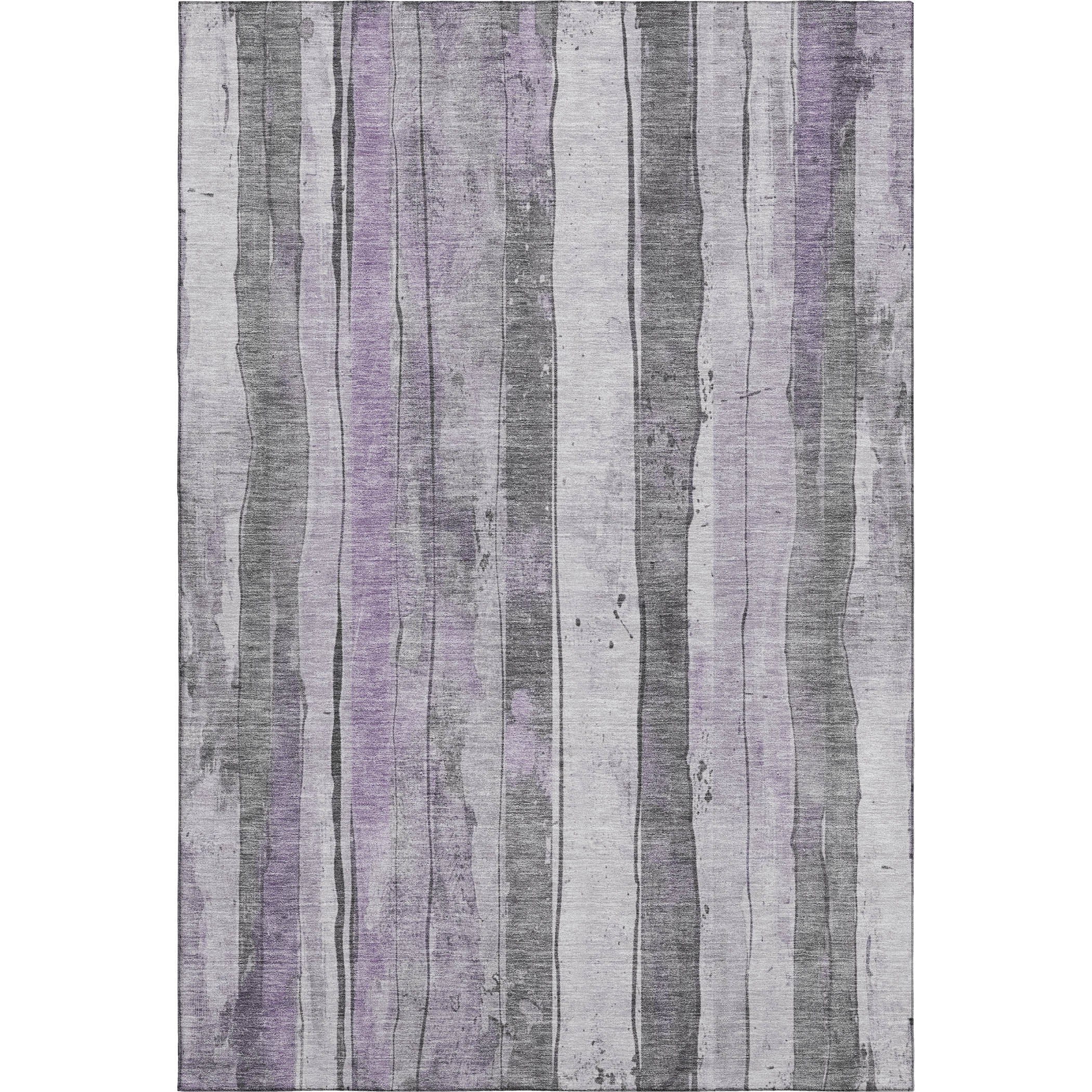 Dublin Machine Washable Transitional Lavender Purple Rug 2'6" x 3'10" #shape_Rectangle